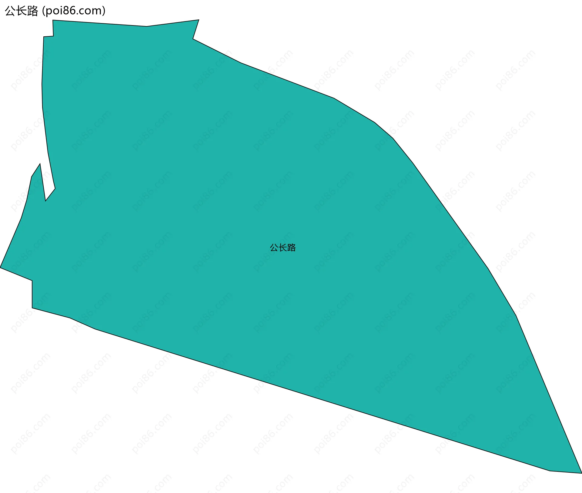 公长路边界地图