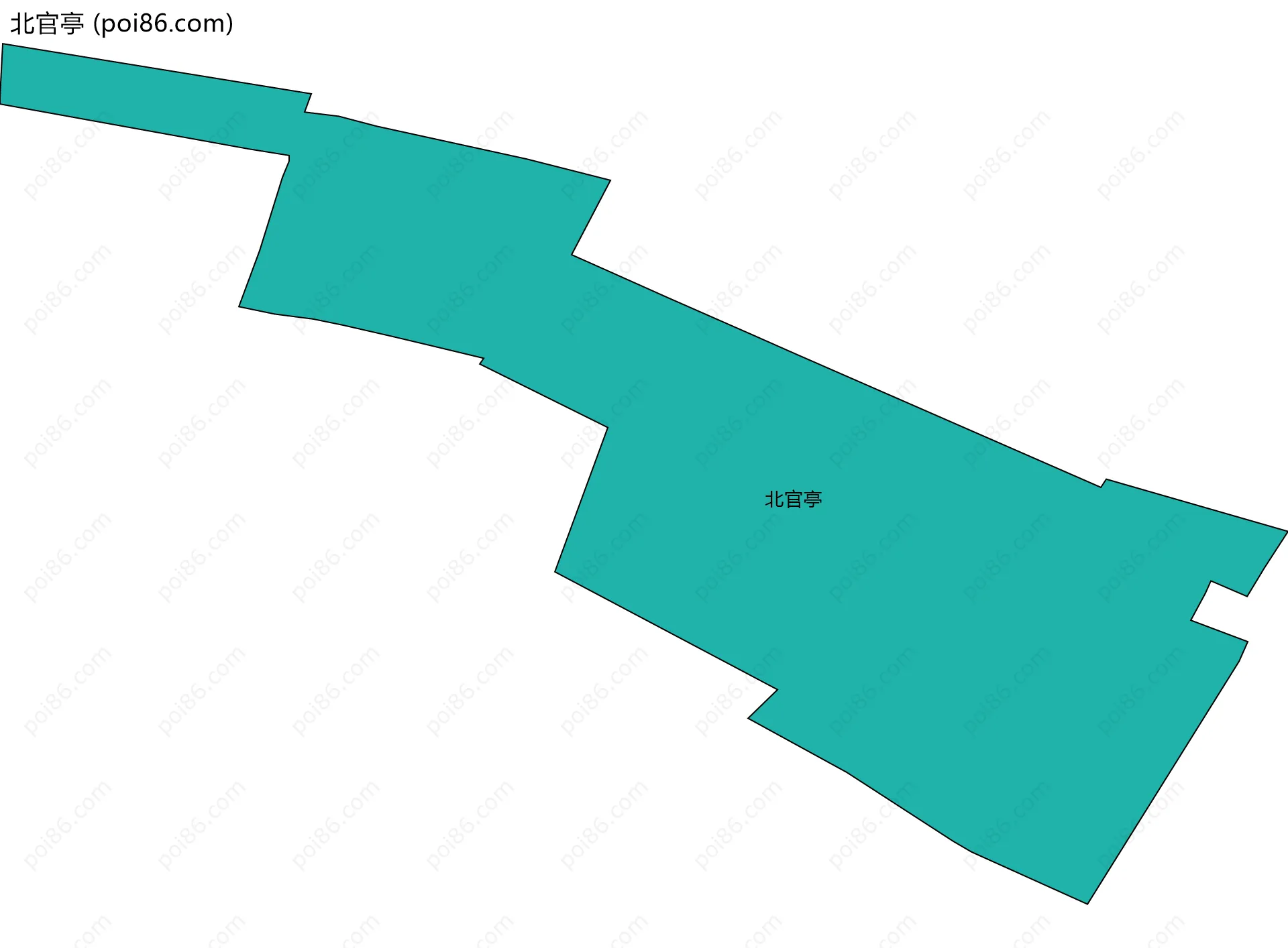 北官亭边界地图