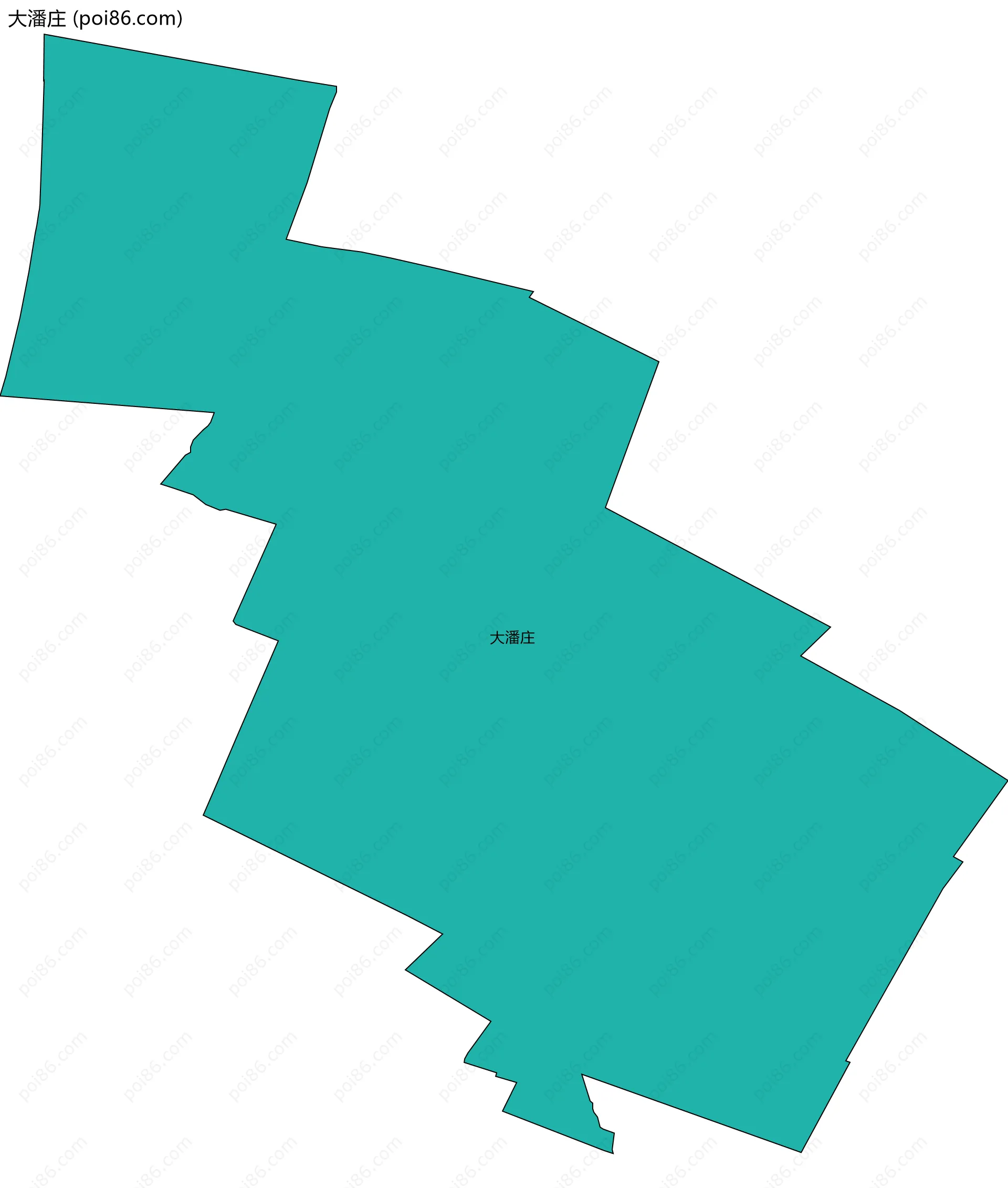 大潘庄边界地图