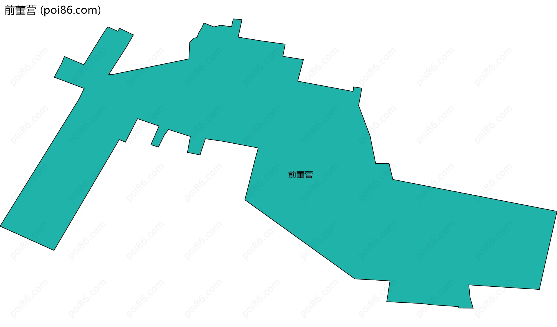 前董营边界地图