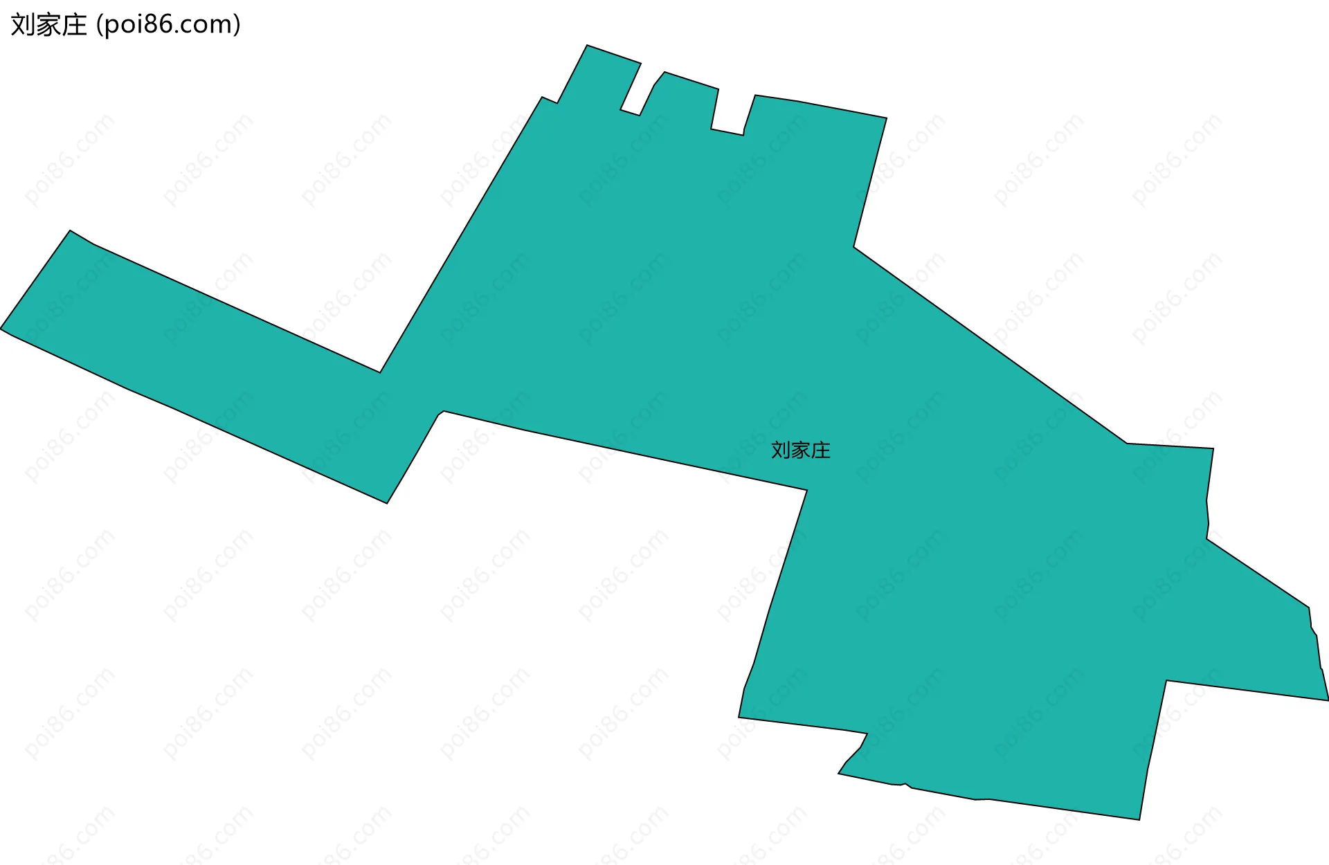 刘家庄边界地图