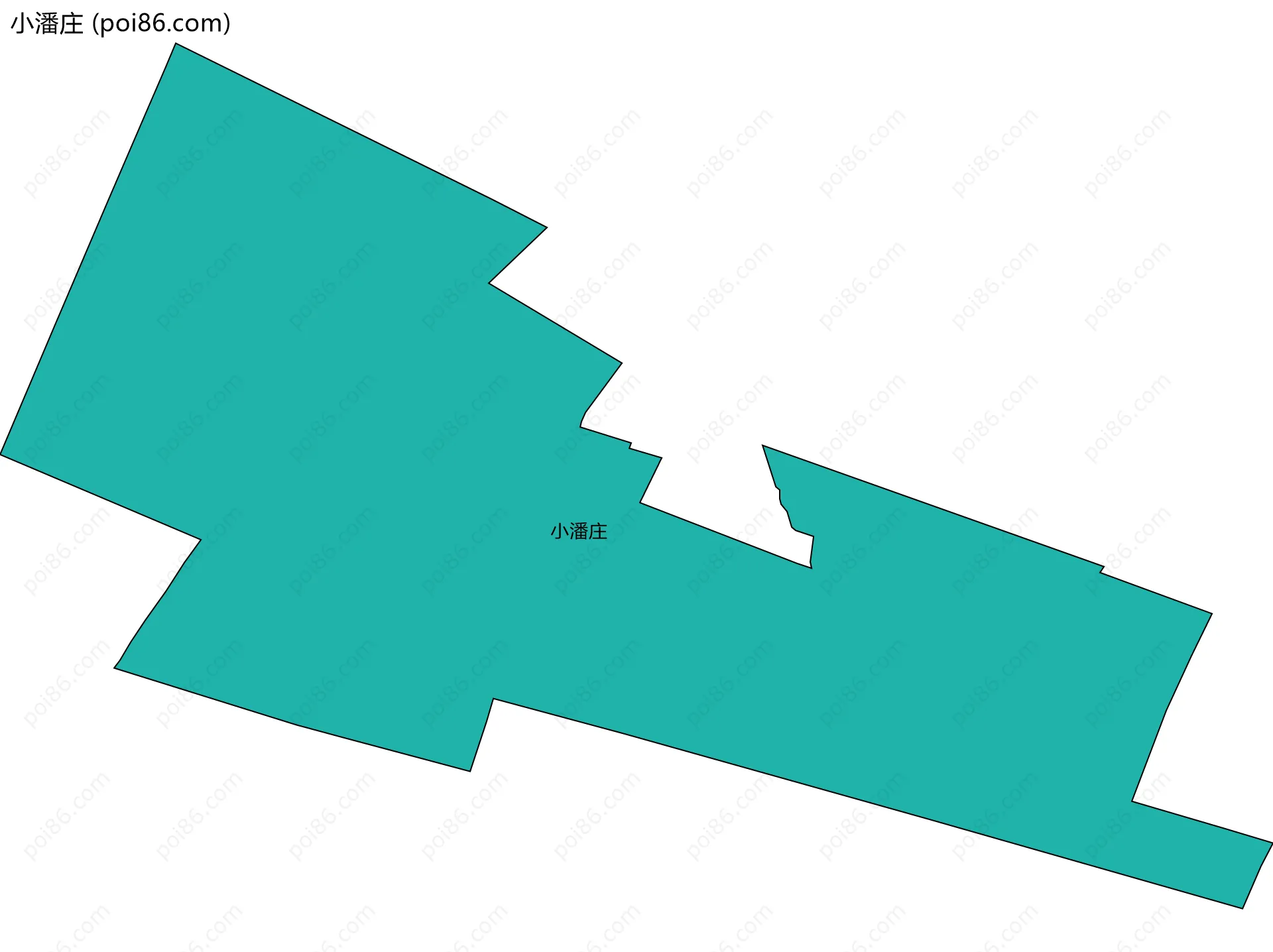 小潘庄边界地图