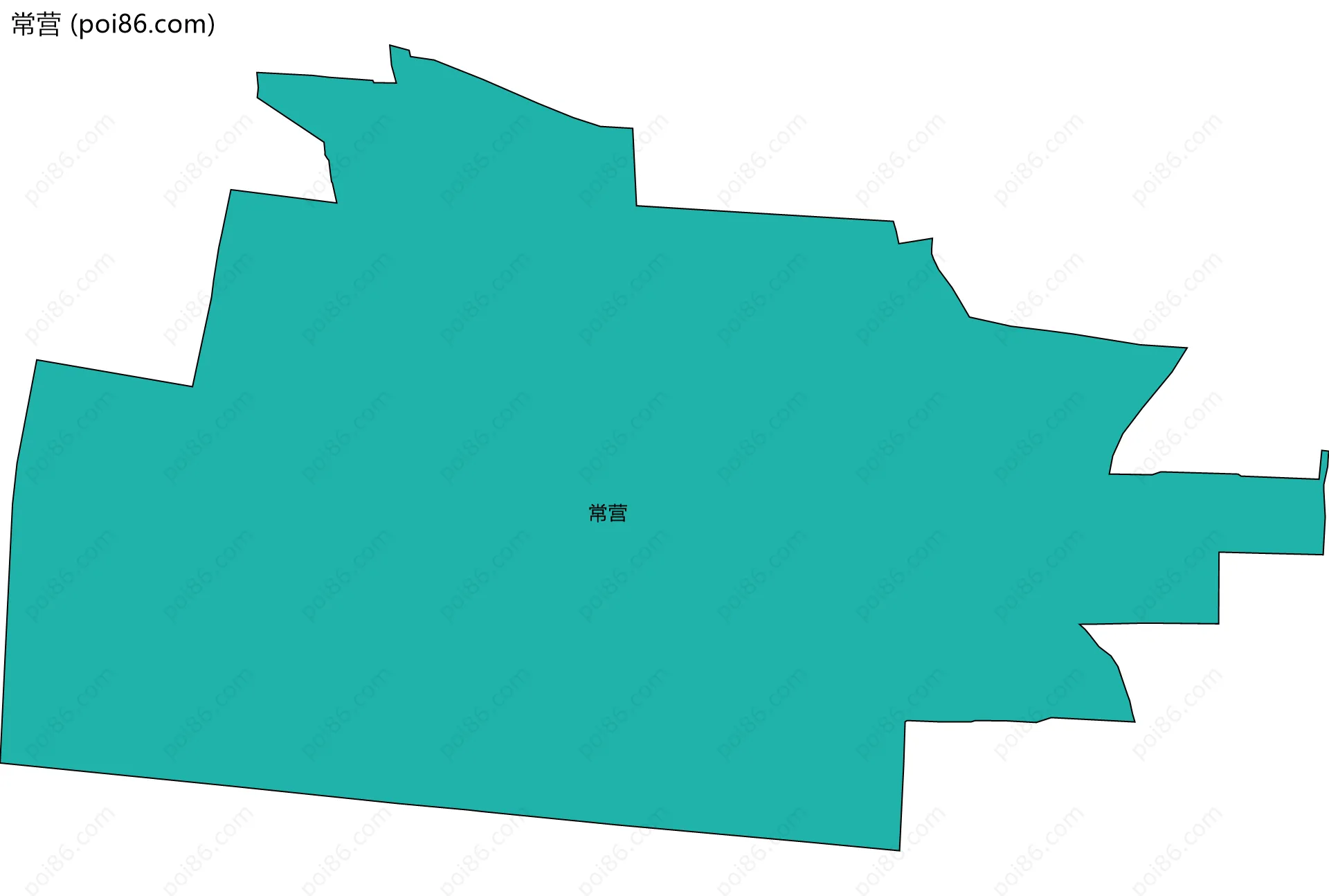 常营边界地图