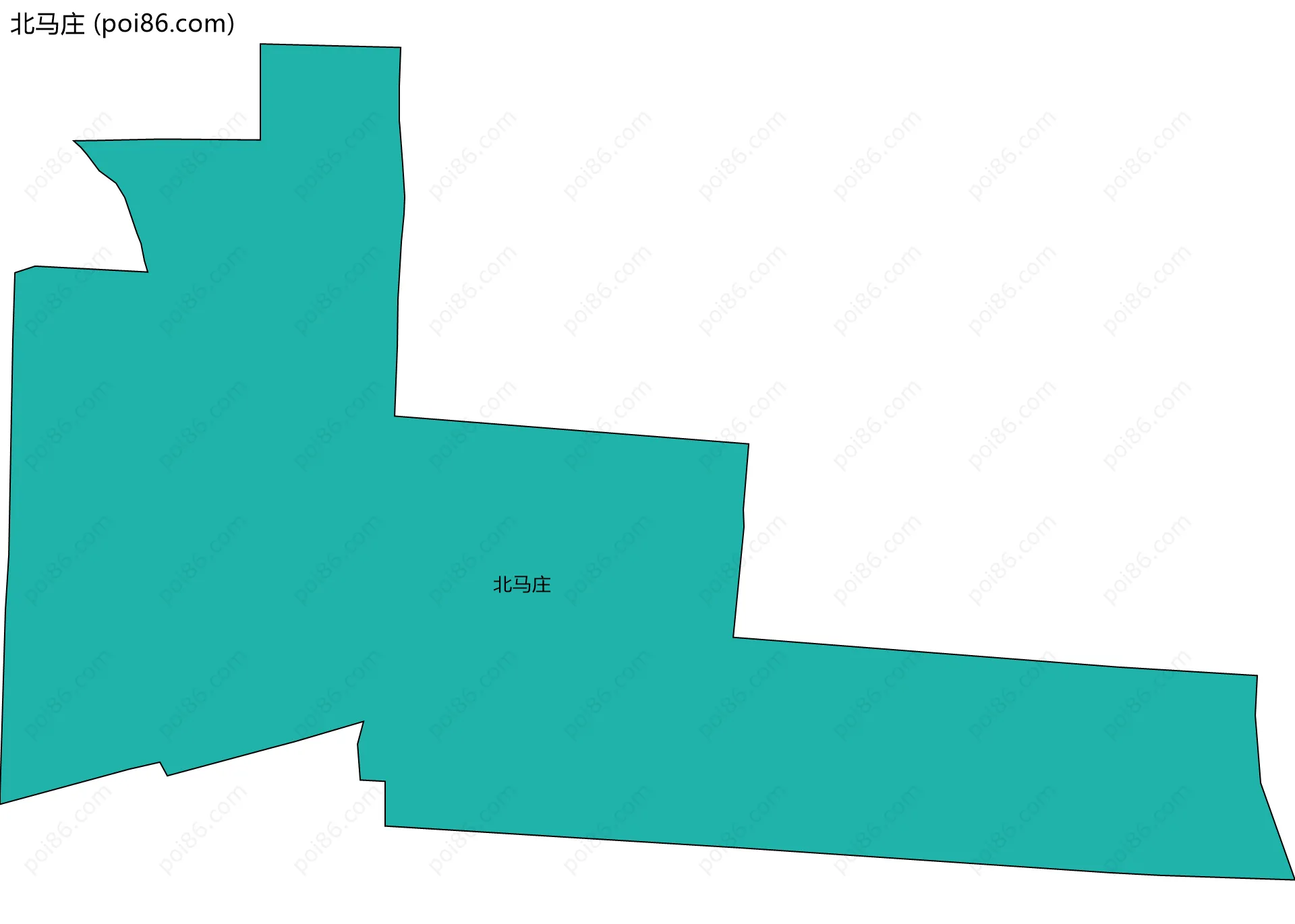 北马庄边界地图