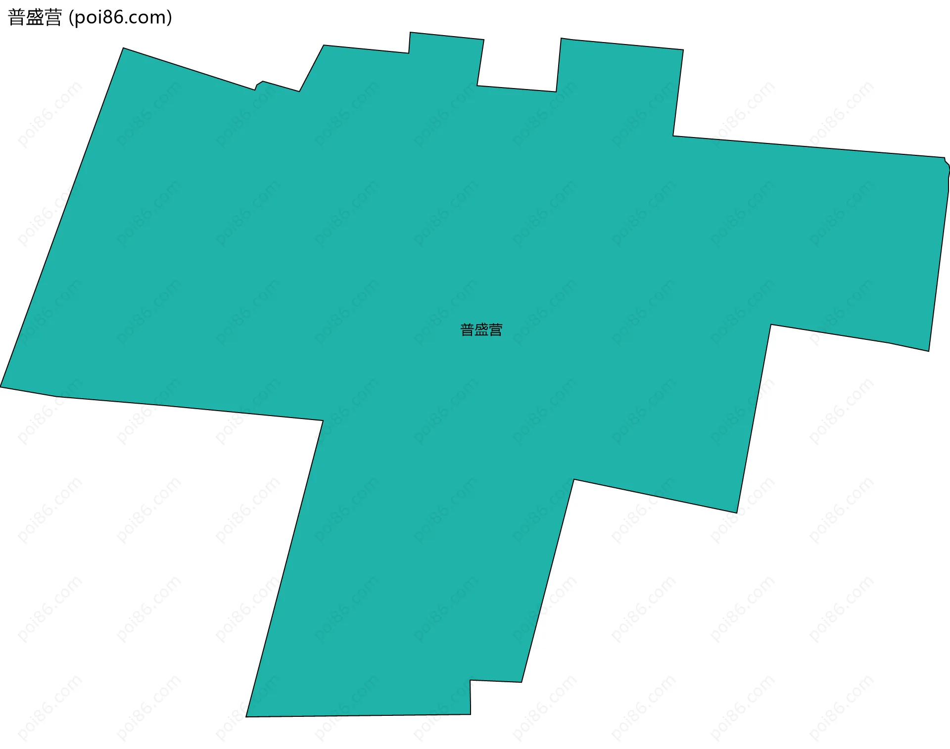 普盛营边界地图