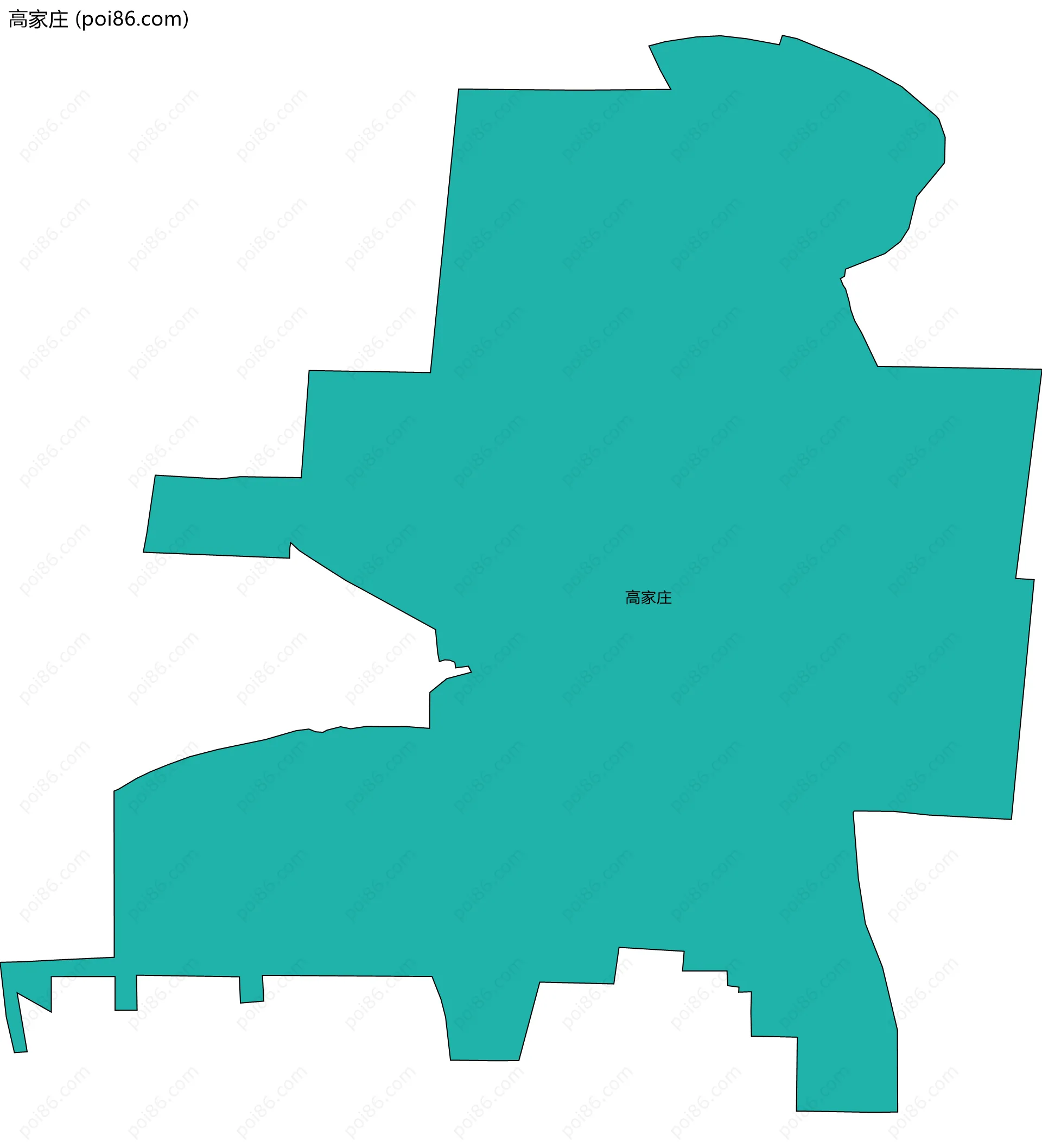 高家庄边界地图