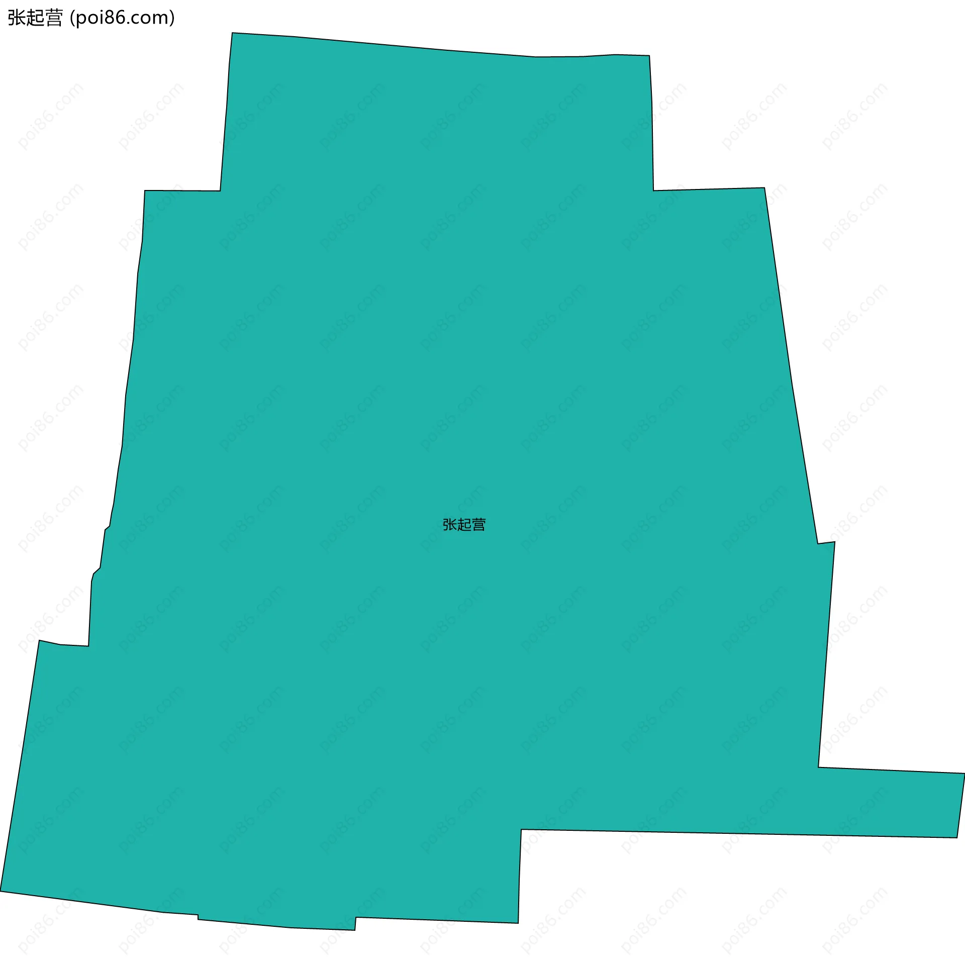 张起营边界地图