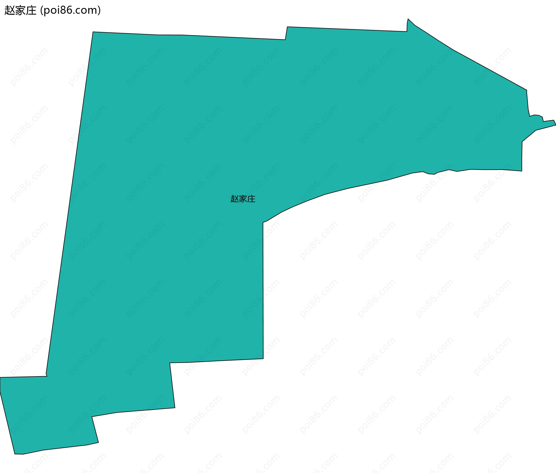 赵家庄边界地图