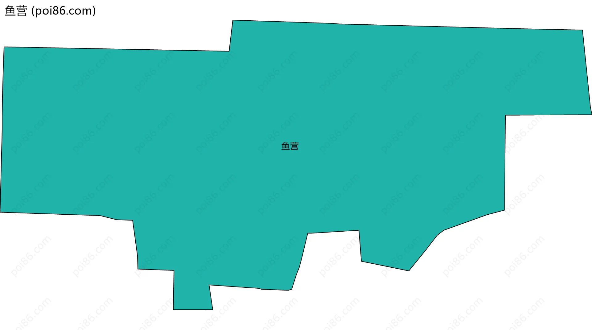 鱼营边界地图