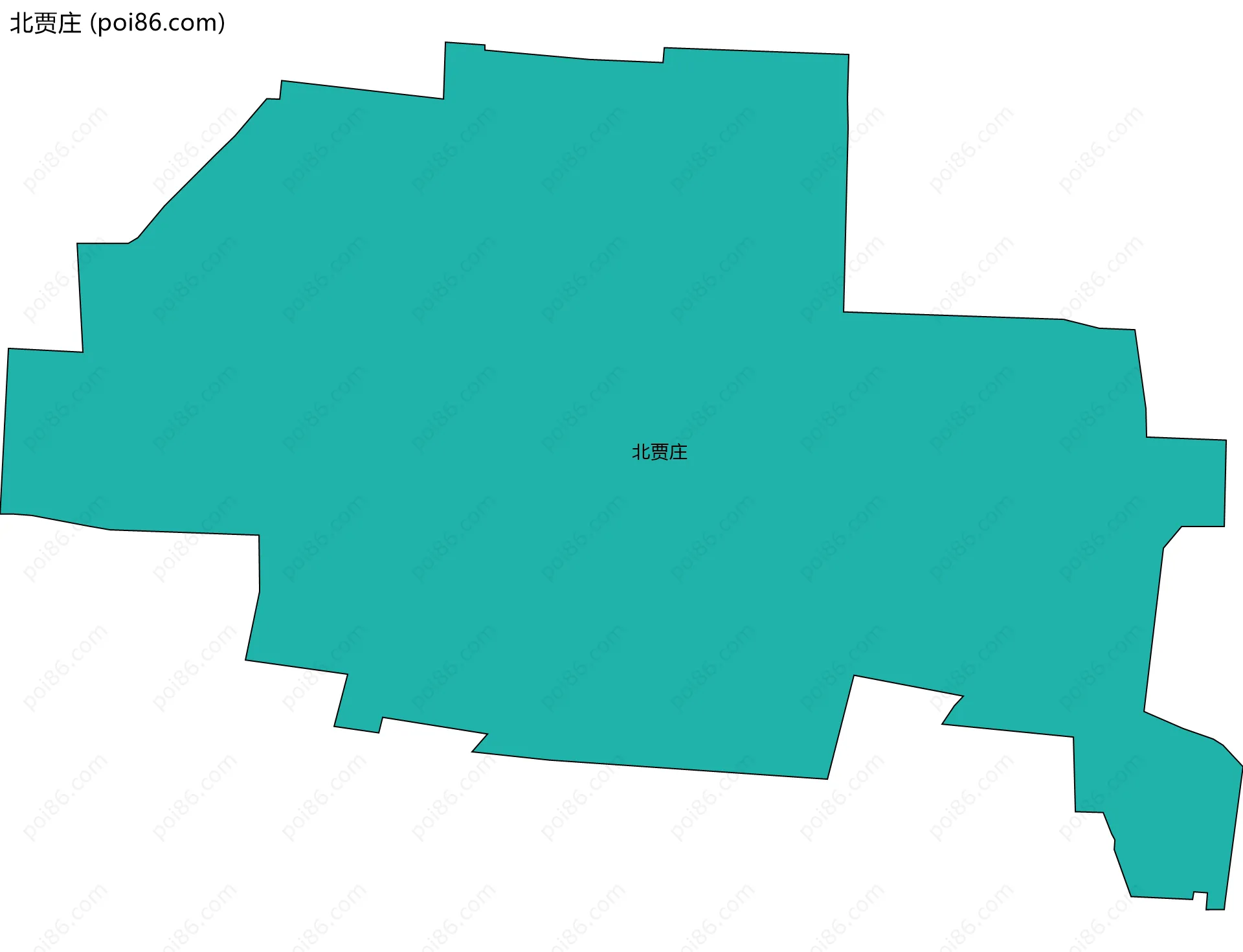 北贾庄边界地图