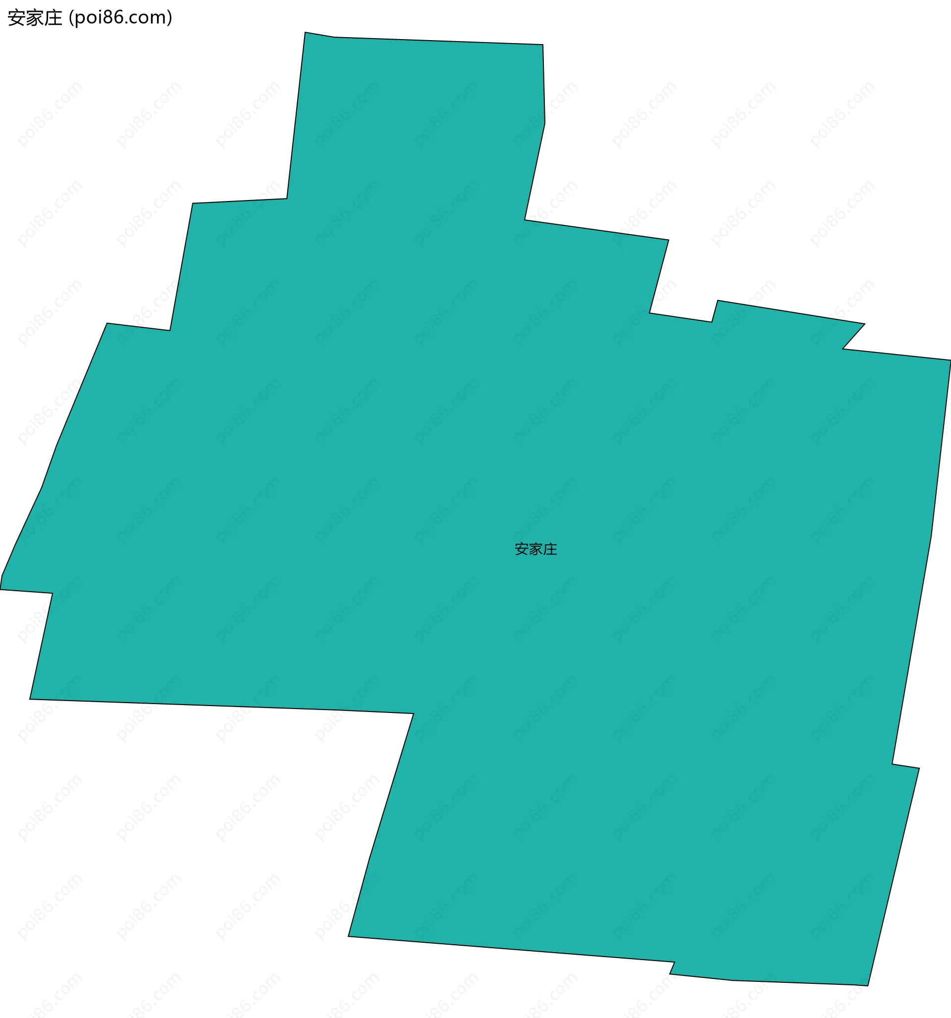 安家庄边界地图