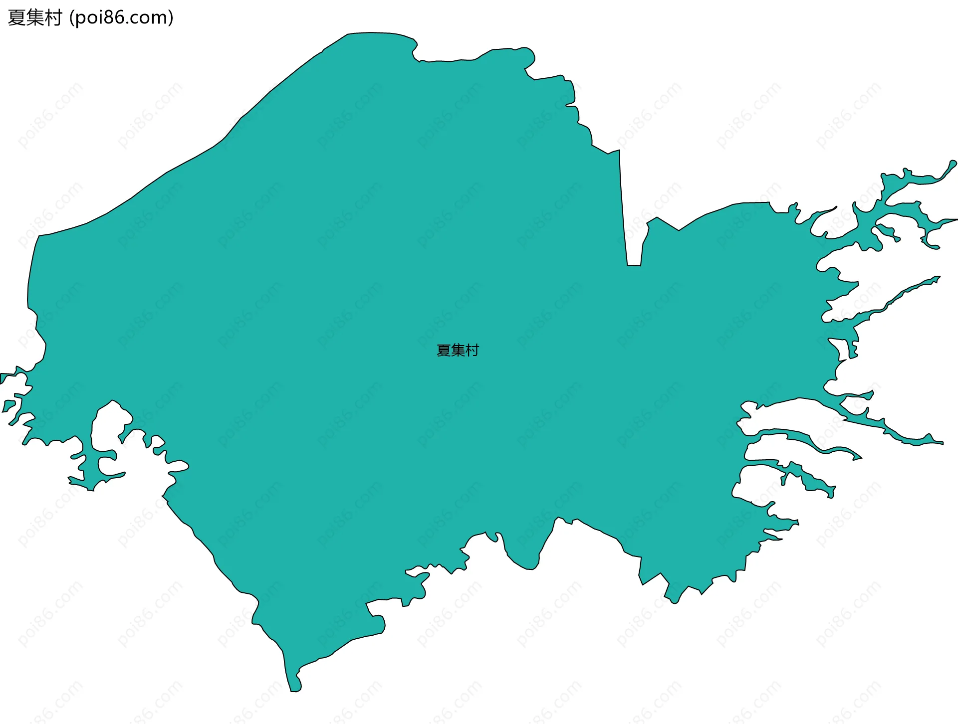 夏集村边界地图