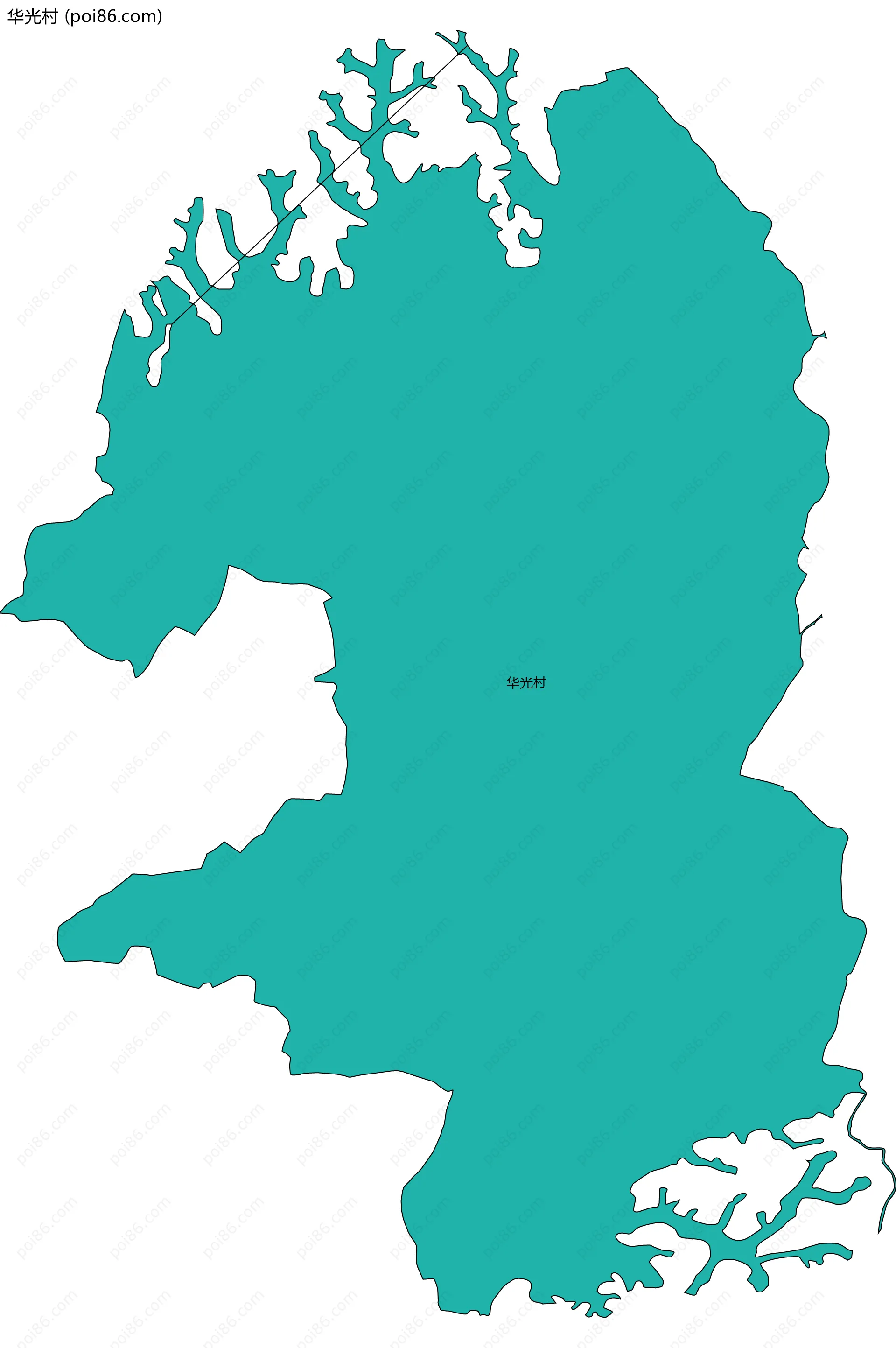 华光村边界地图