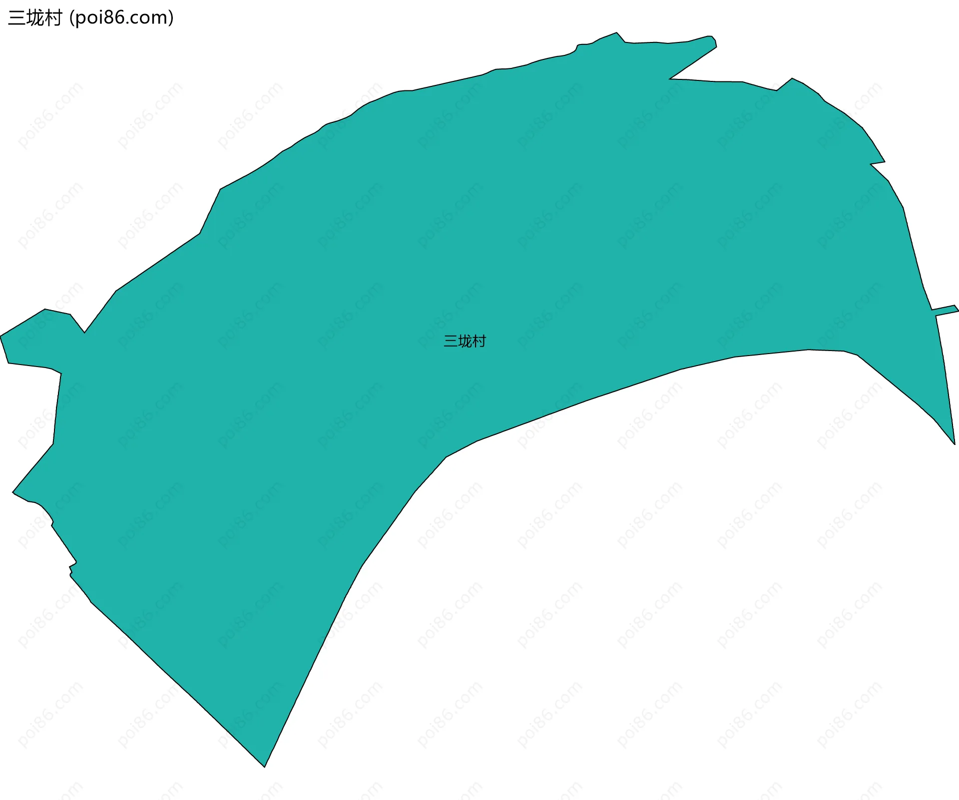 三垅村边界地图