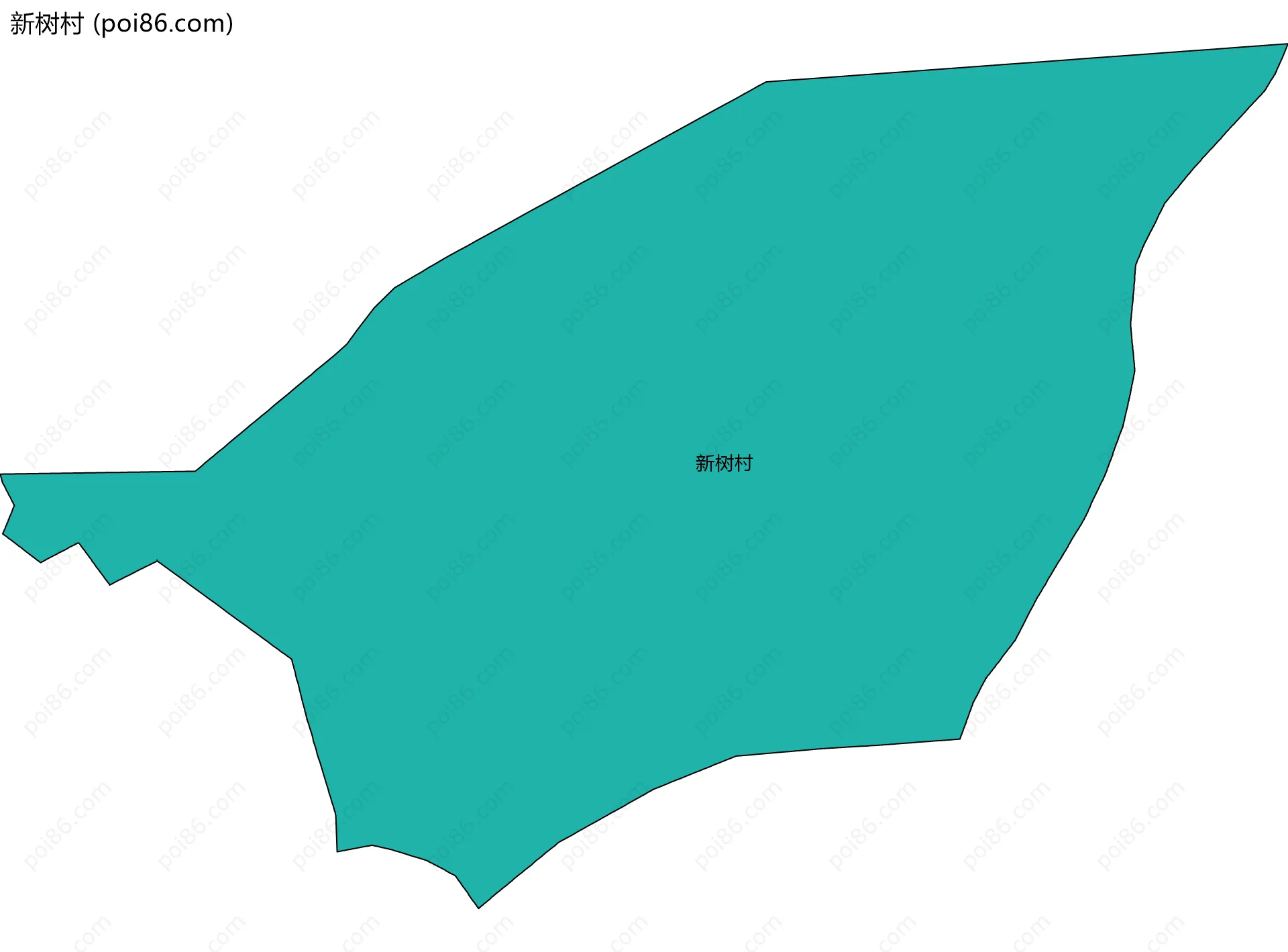 新树村边界地图
