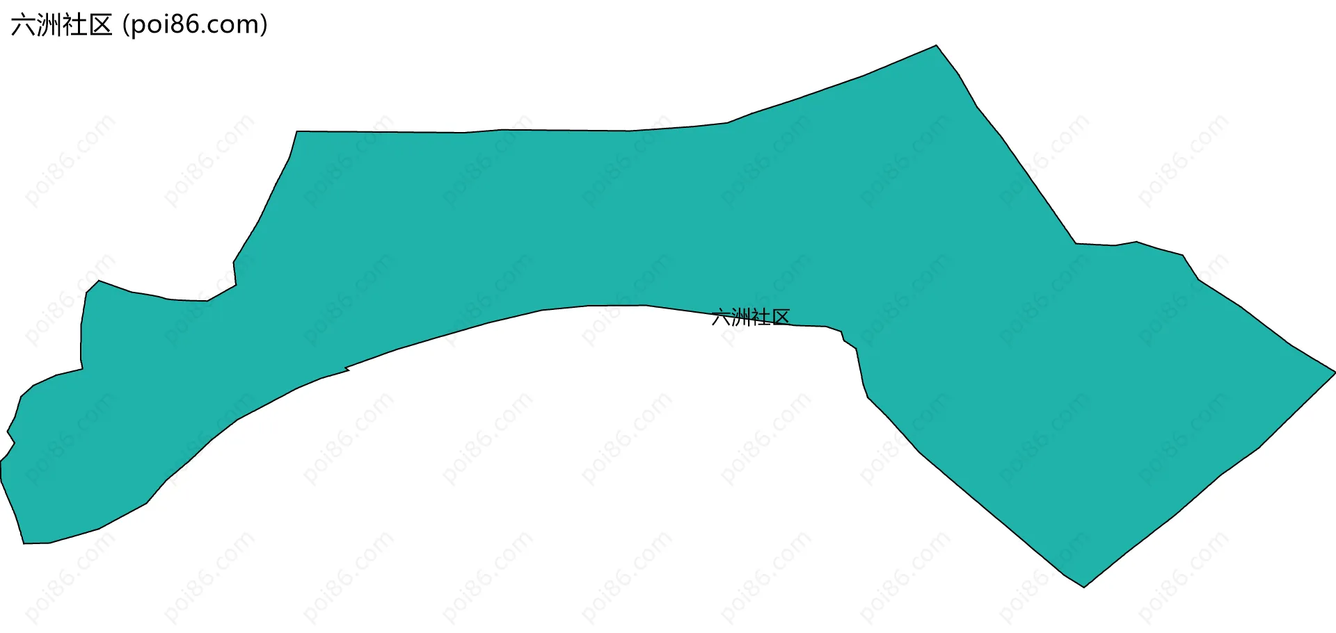六洲社区边界地图