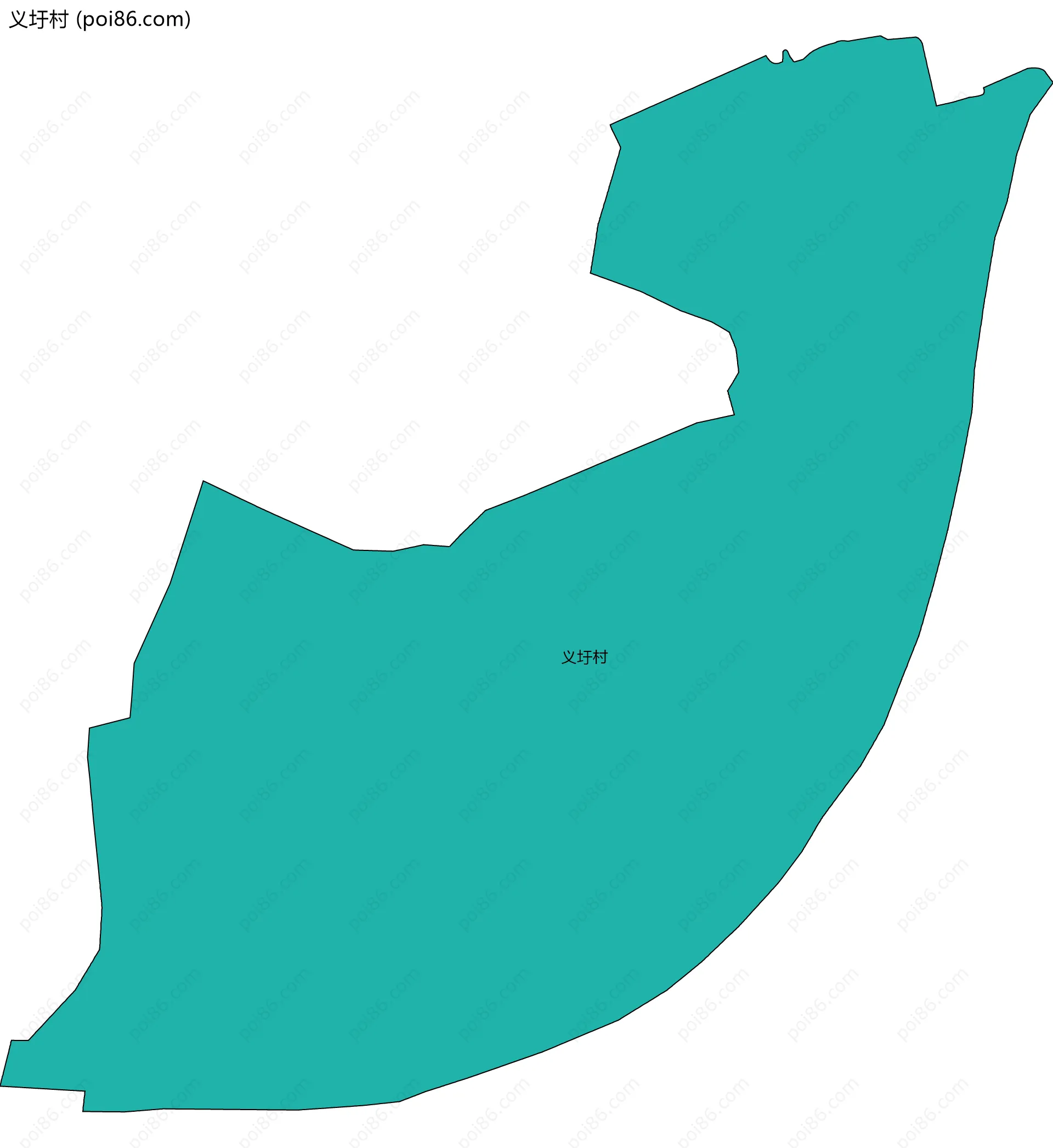 义圩村边界地图