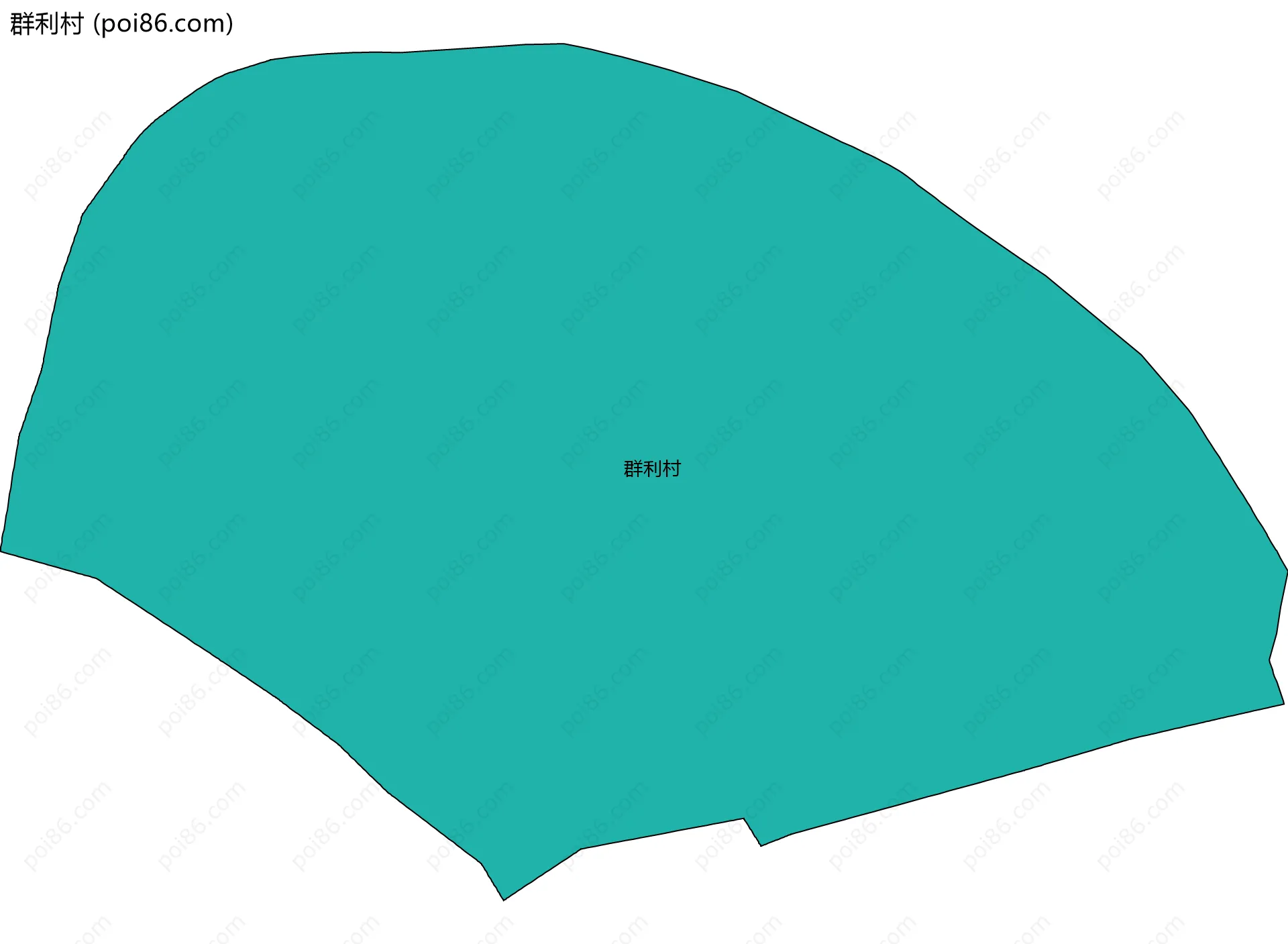群利村边界地图