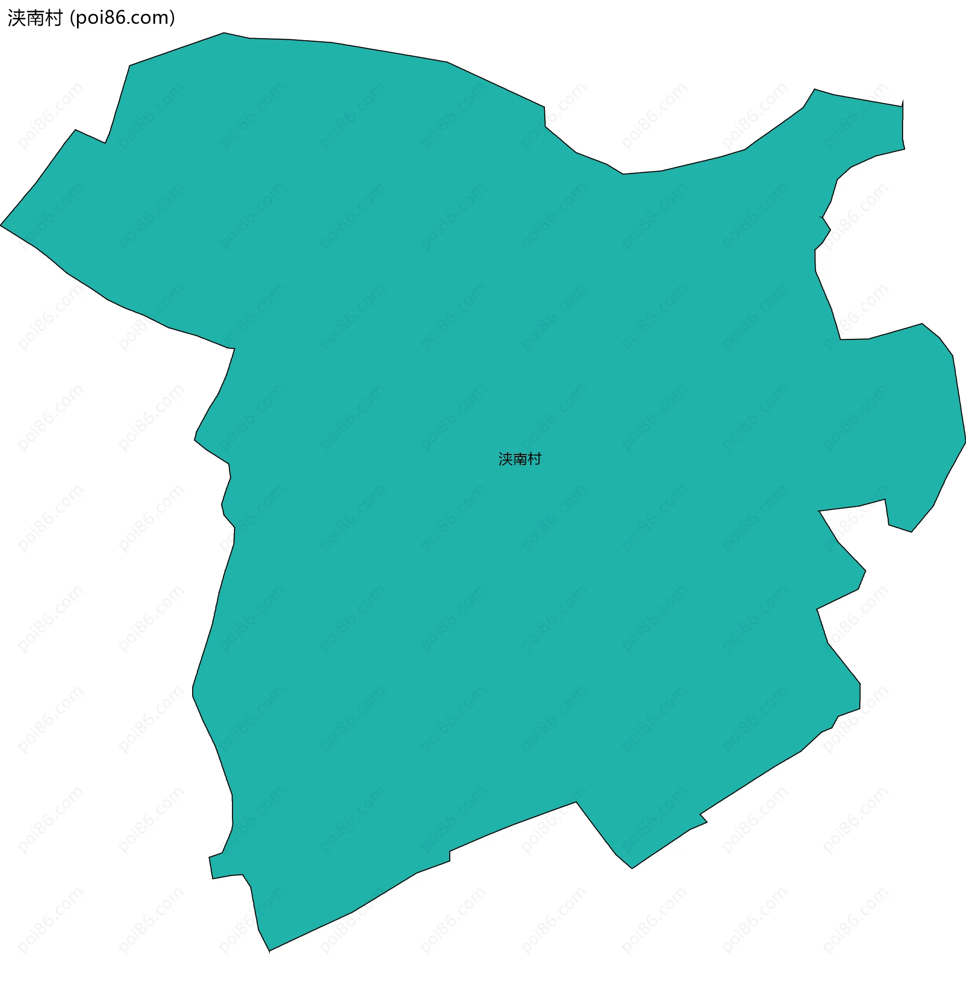 浃南村边界地图