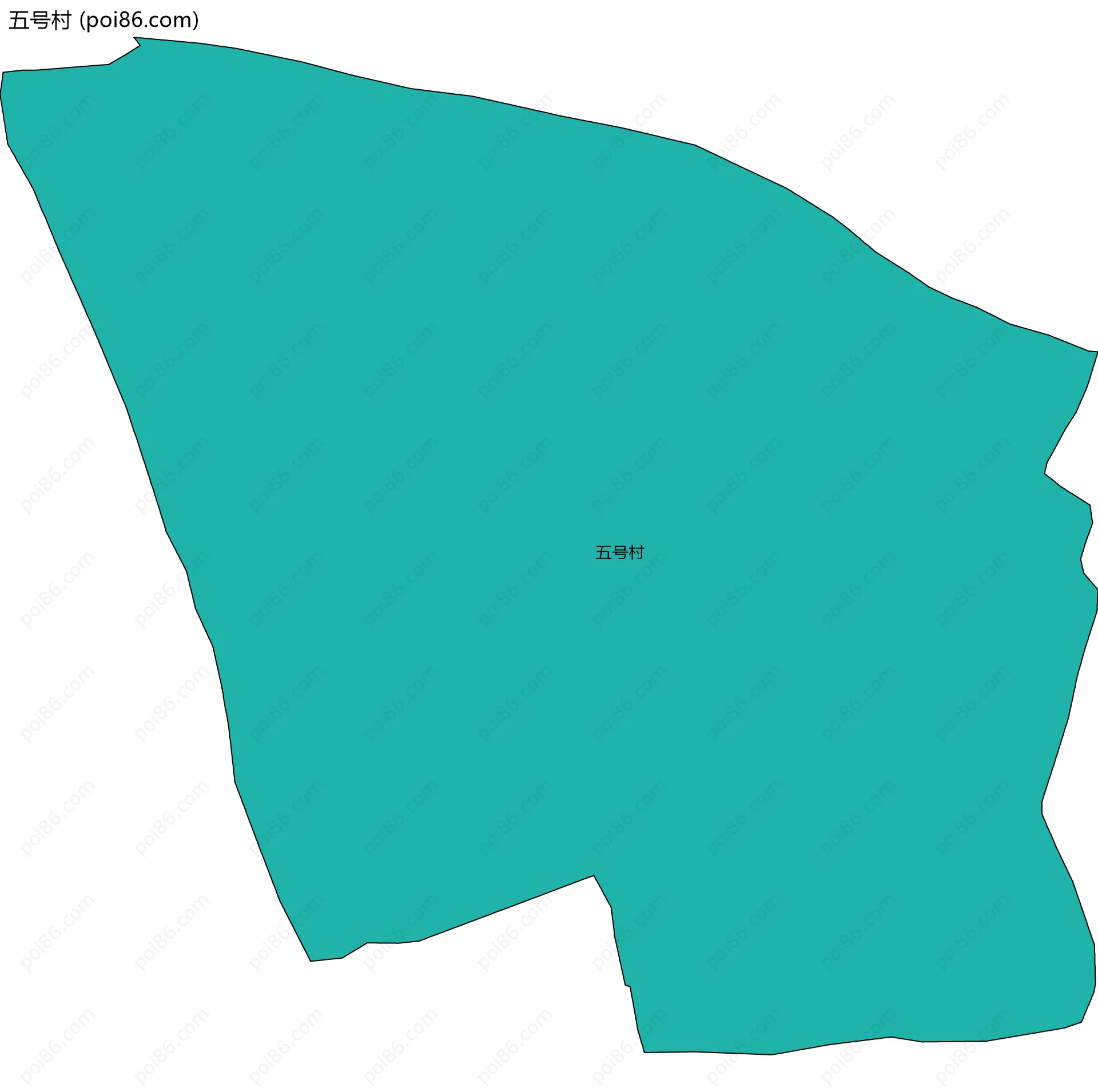 五号村边界地图