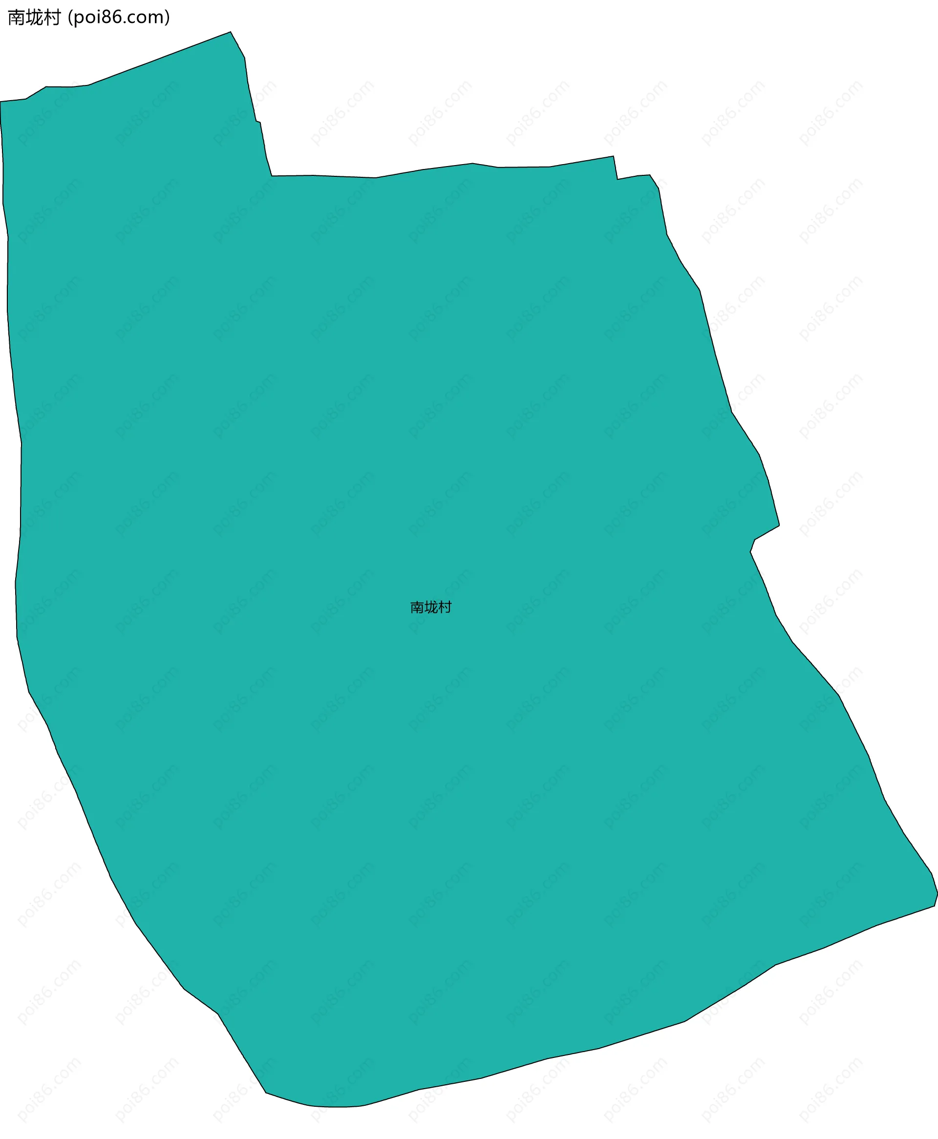 南垅村边界地图