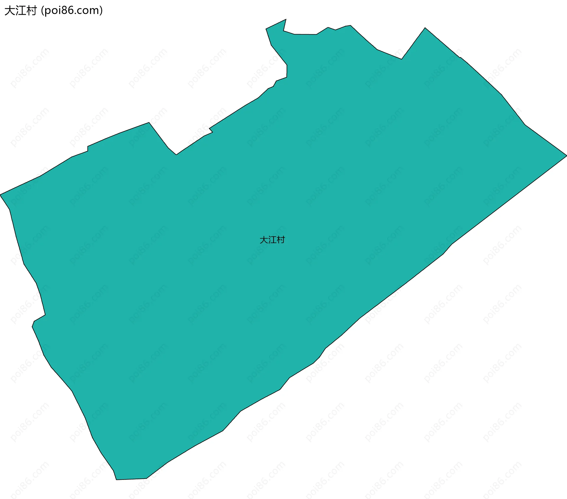 大江村边界地图