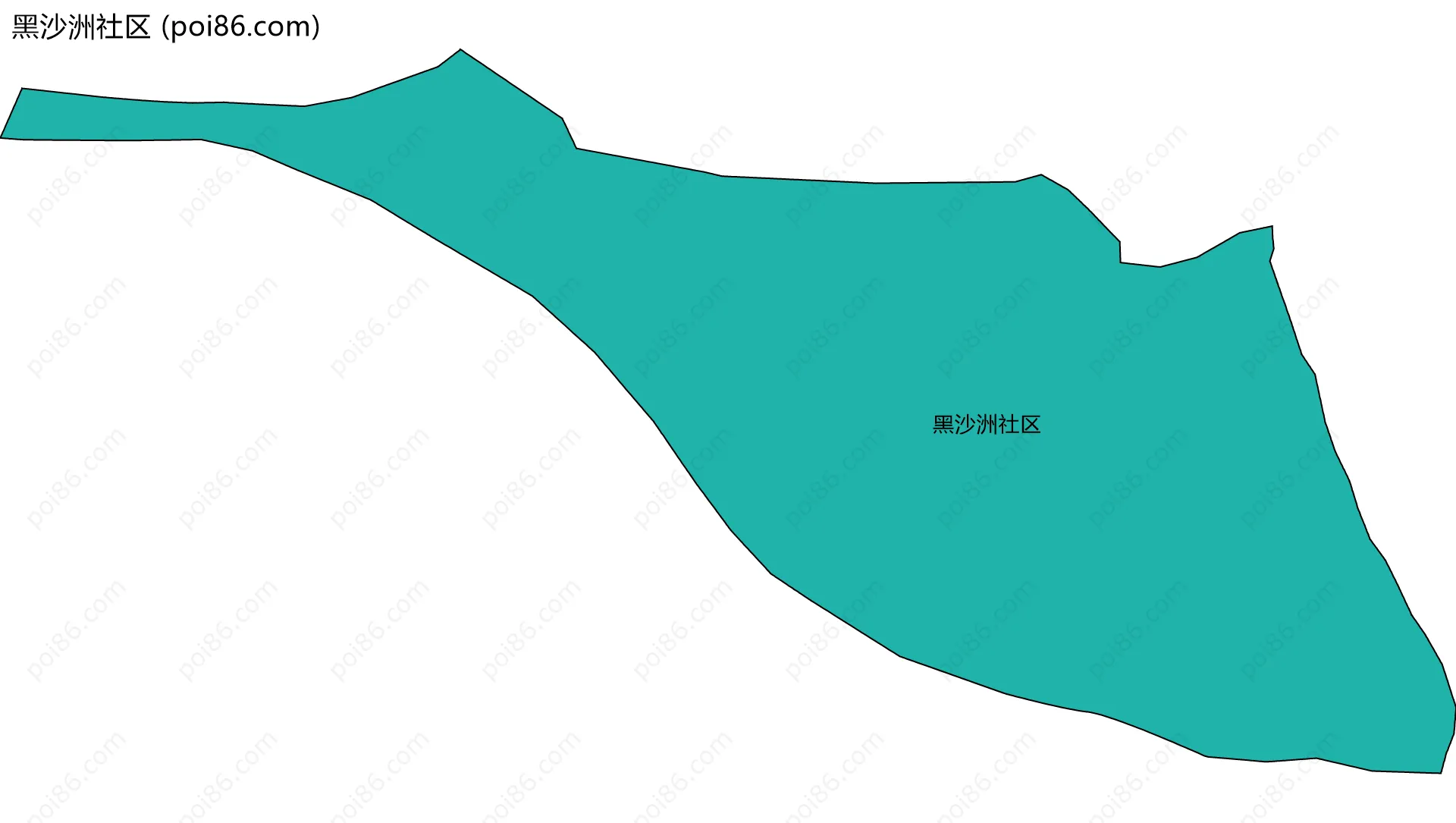 黑沙洲社区边界地图