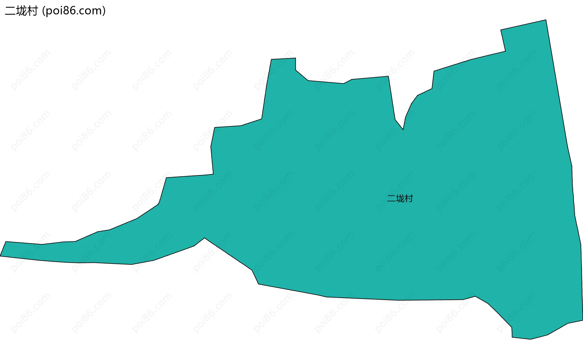 二垅村边界地图