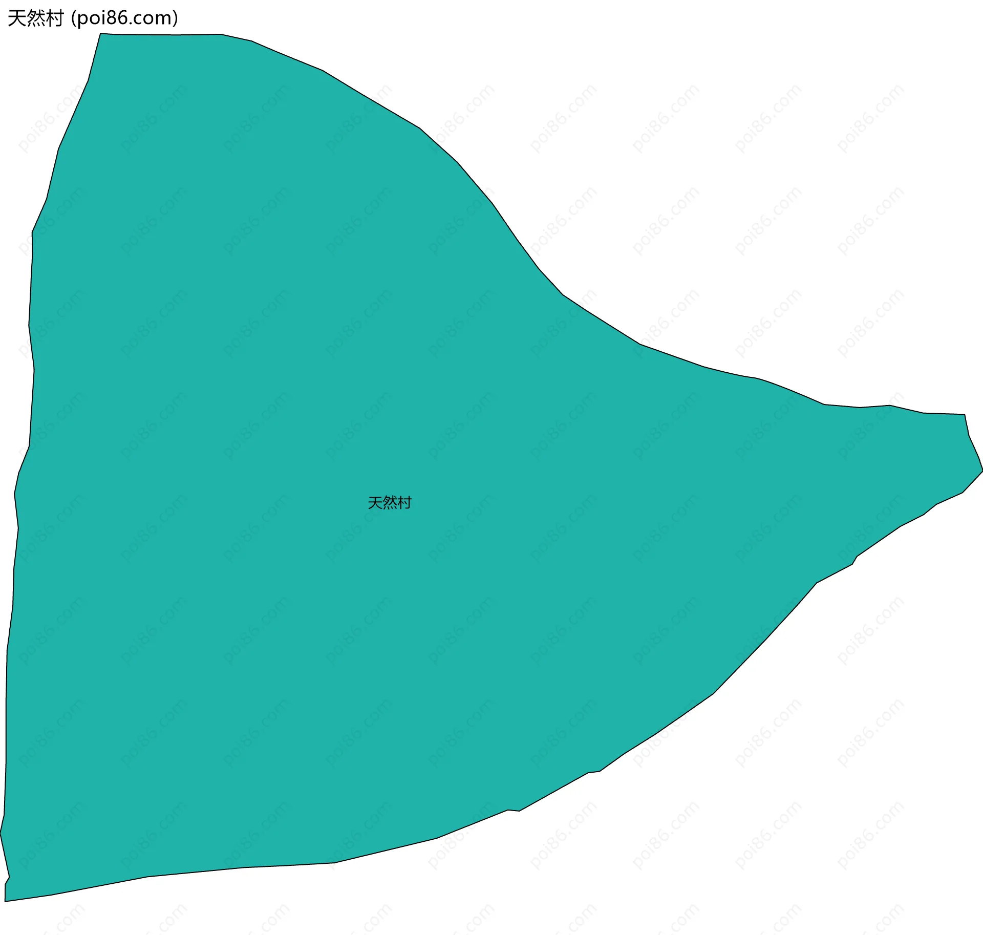 天然村边界地图