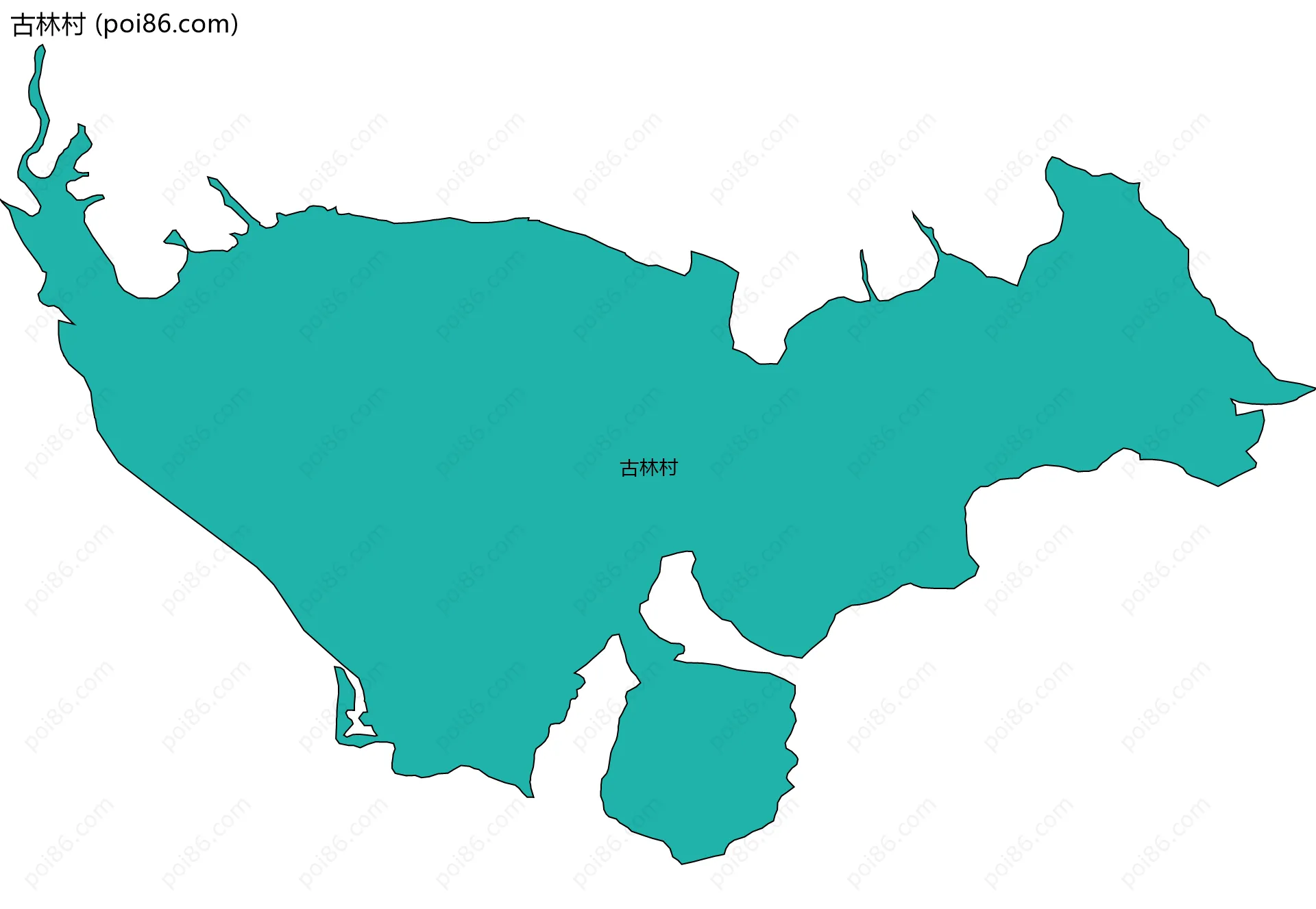 古林村边界地图