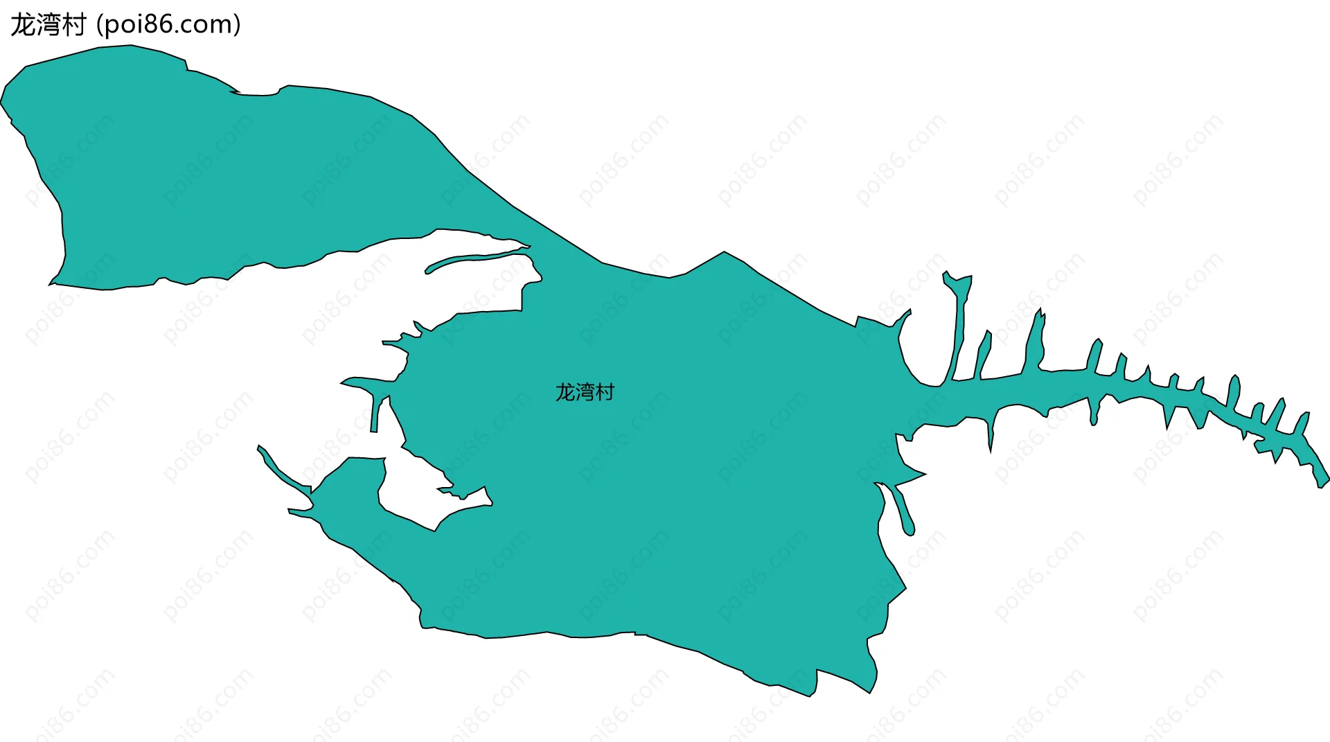 龙湾村边界地图