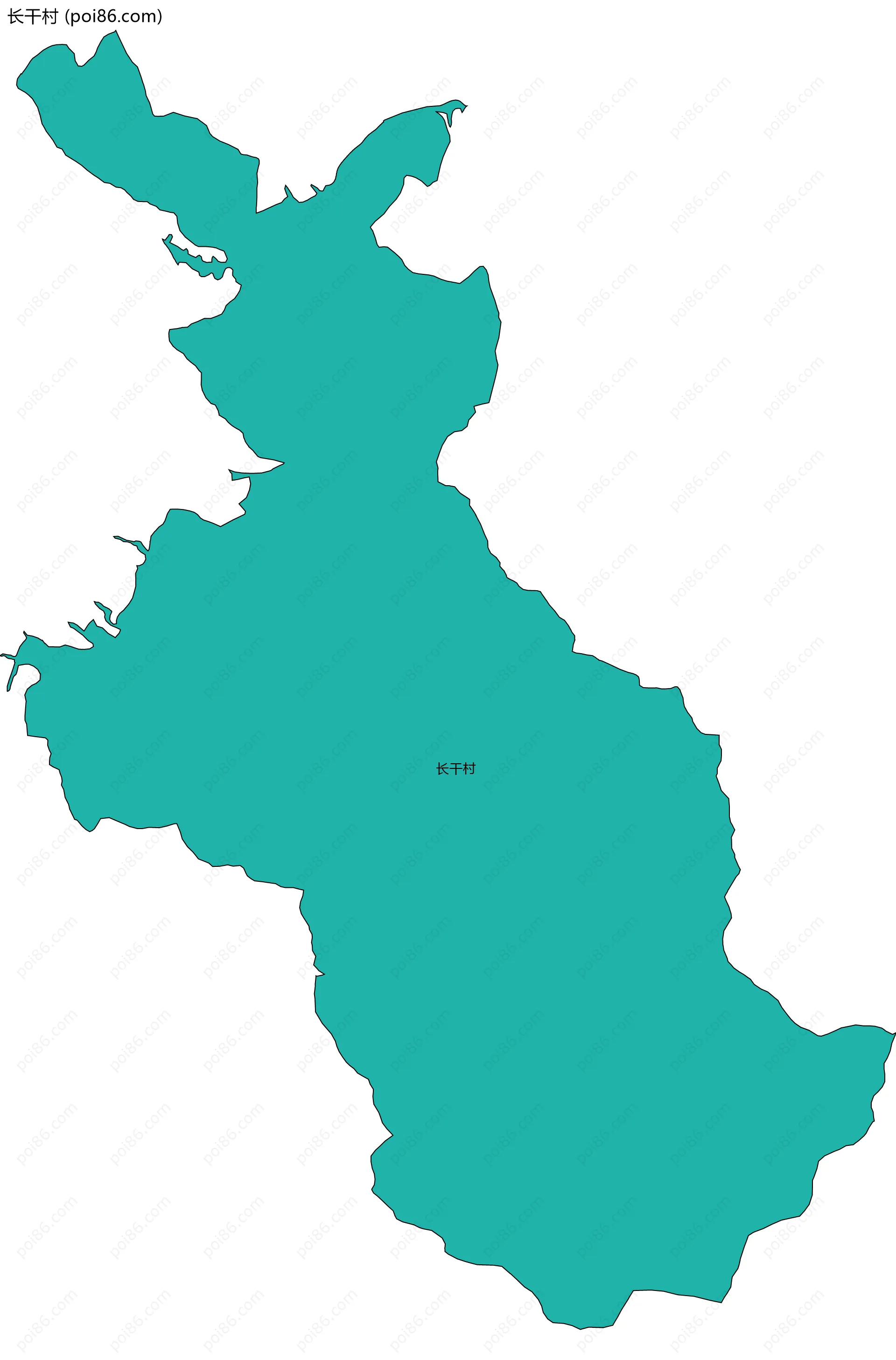 长干村边界地图