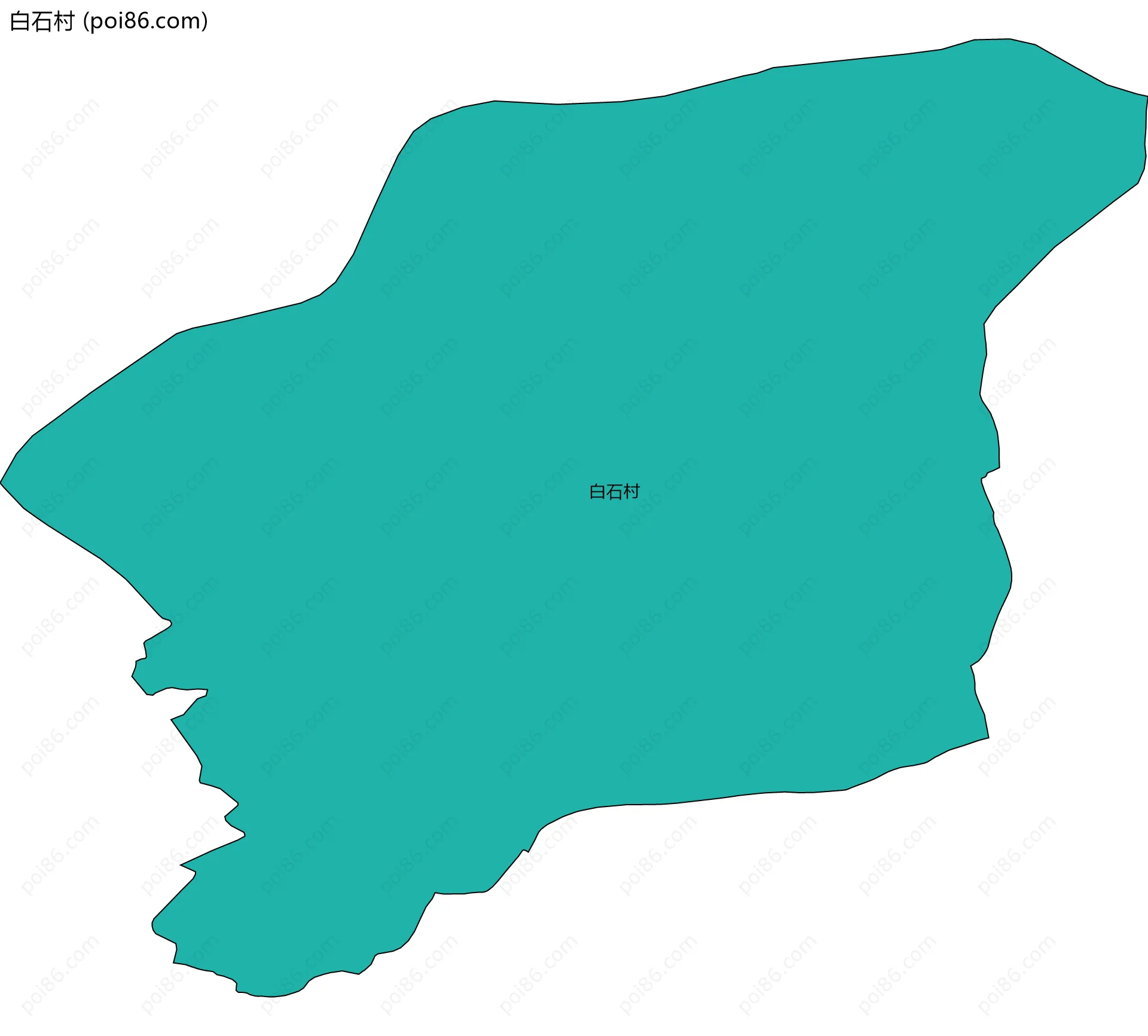 白石村边界地图