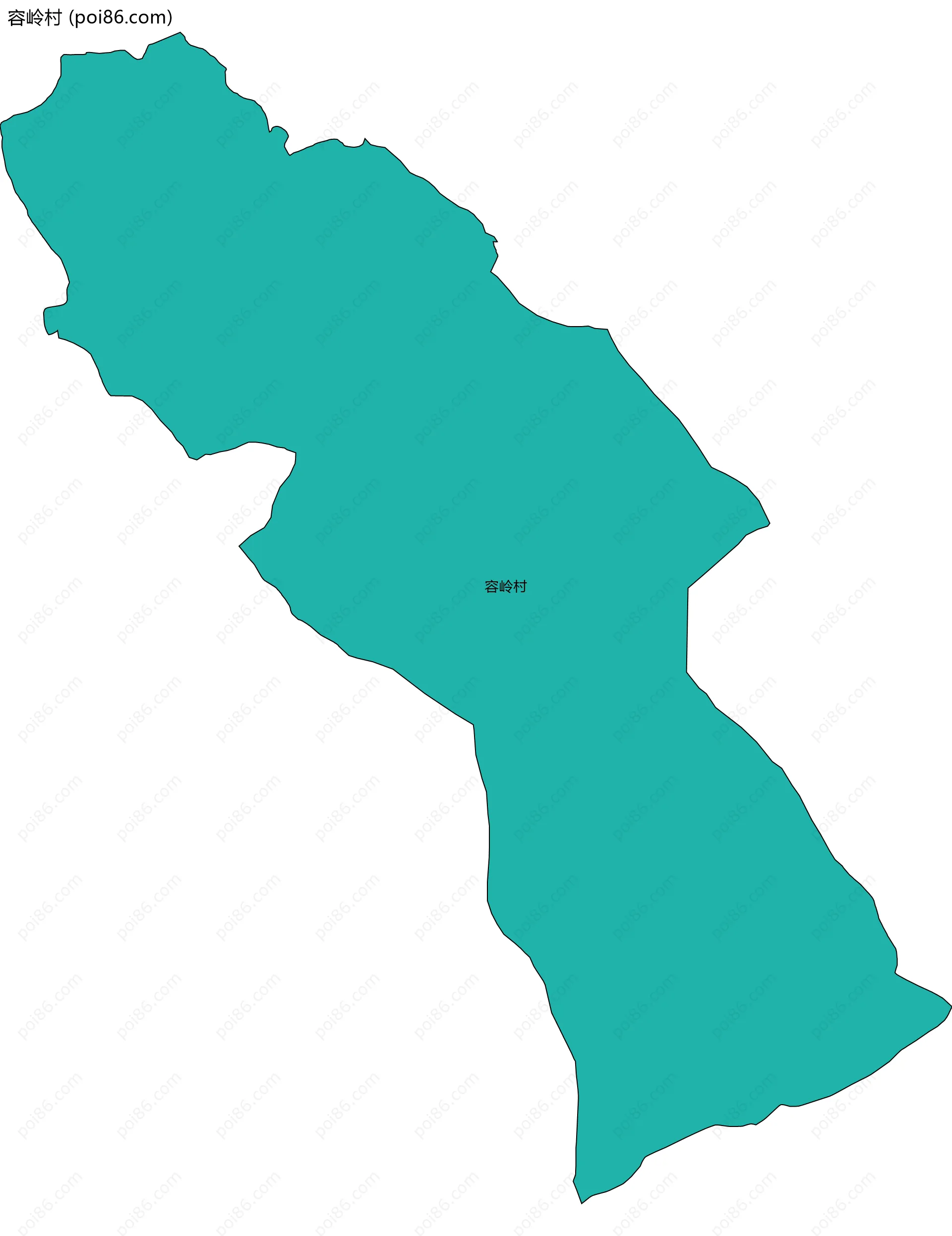 容岭村边界地图