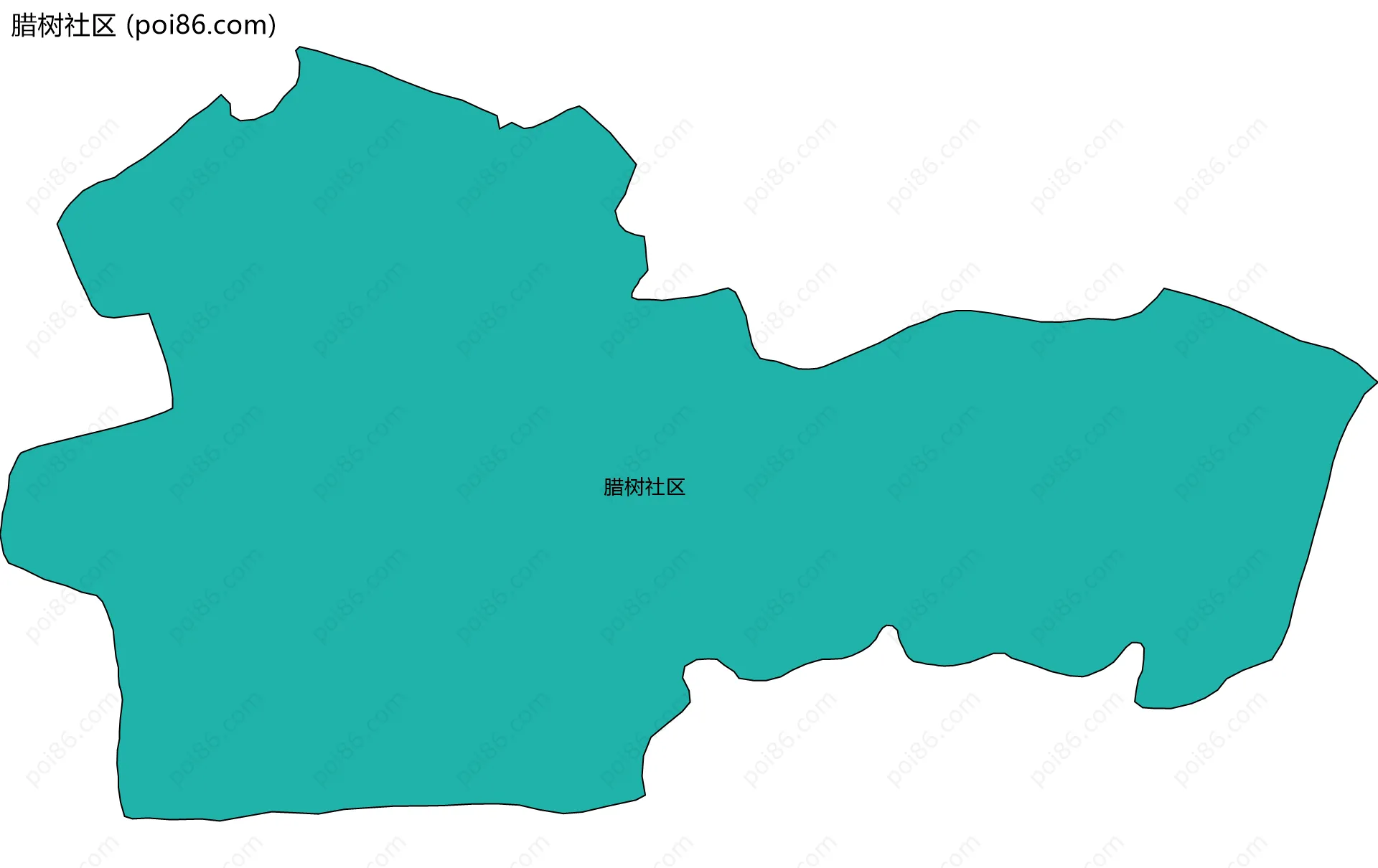 腊树社区边界地图