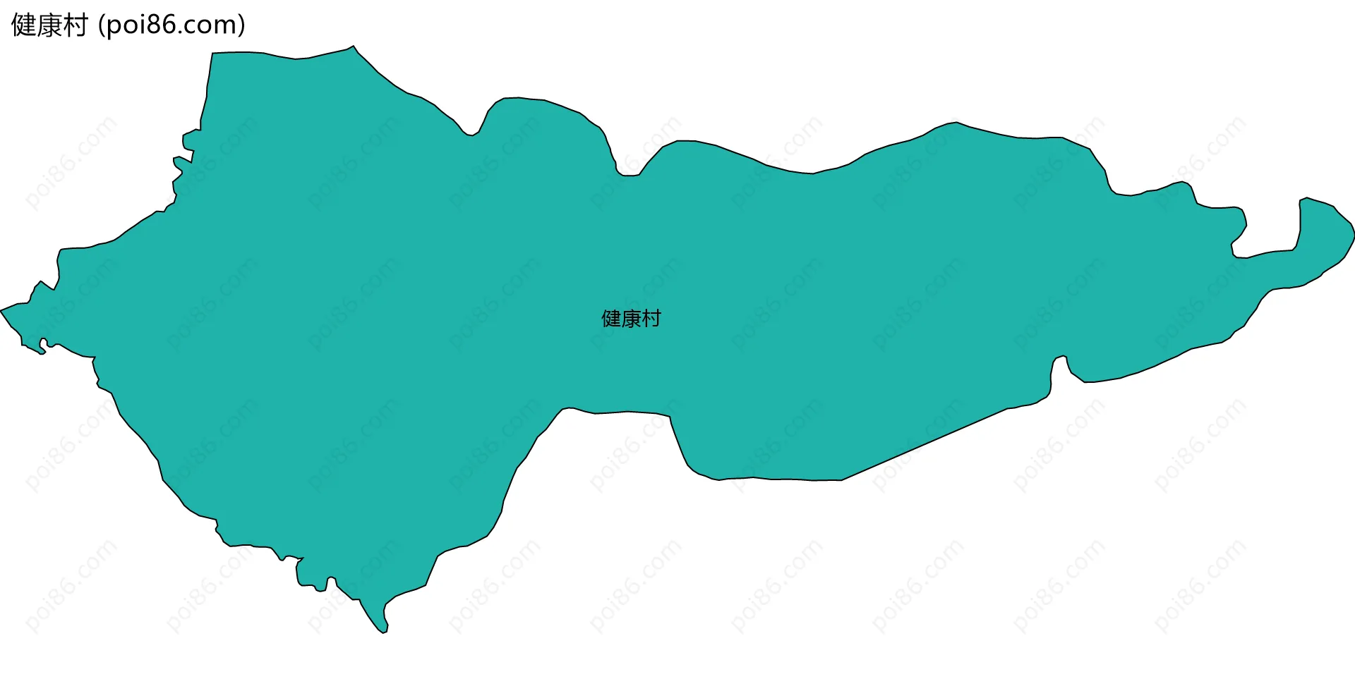 健康村边界地图