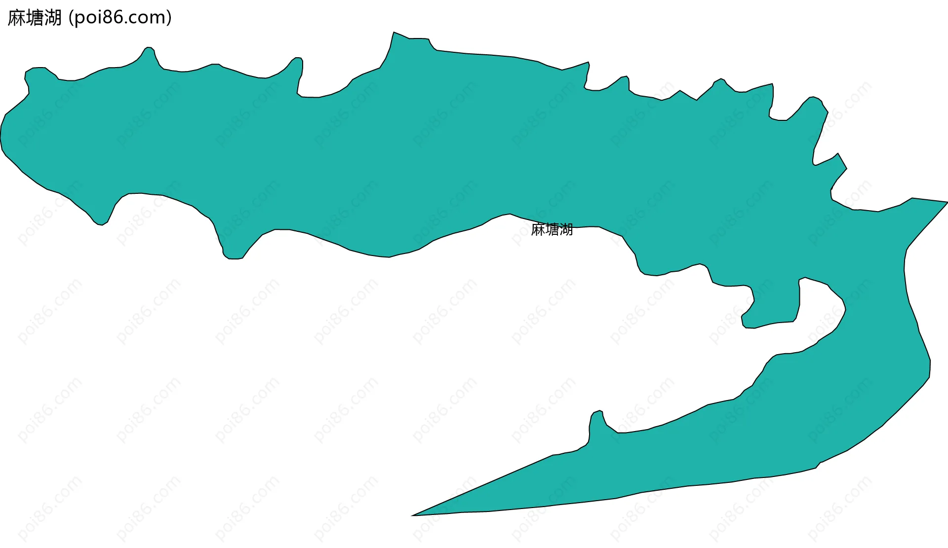 麻塘湖边界地图