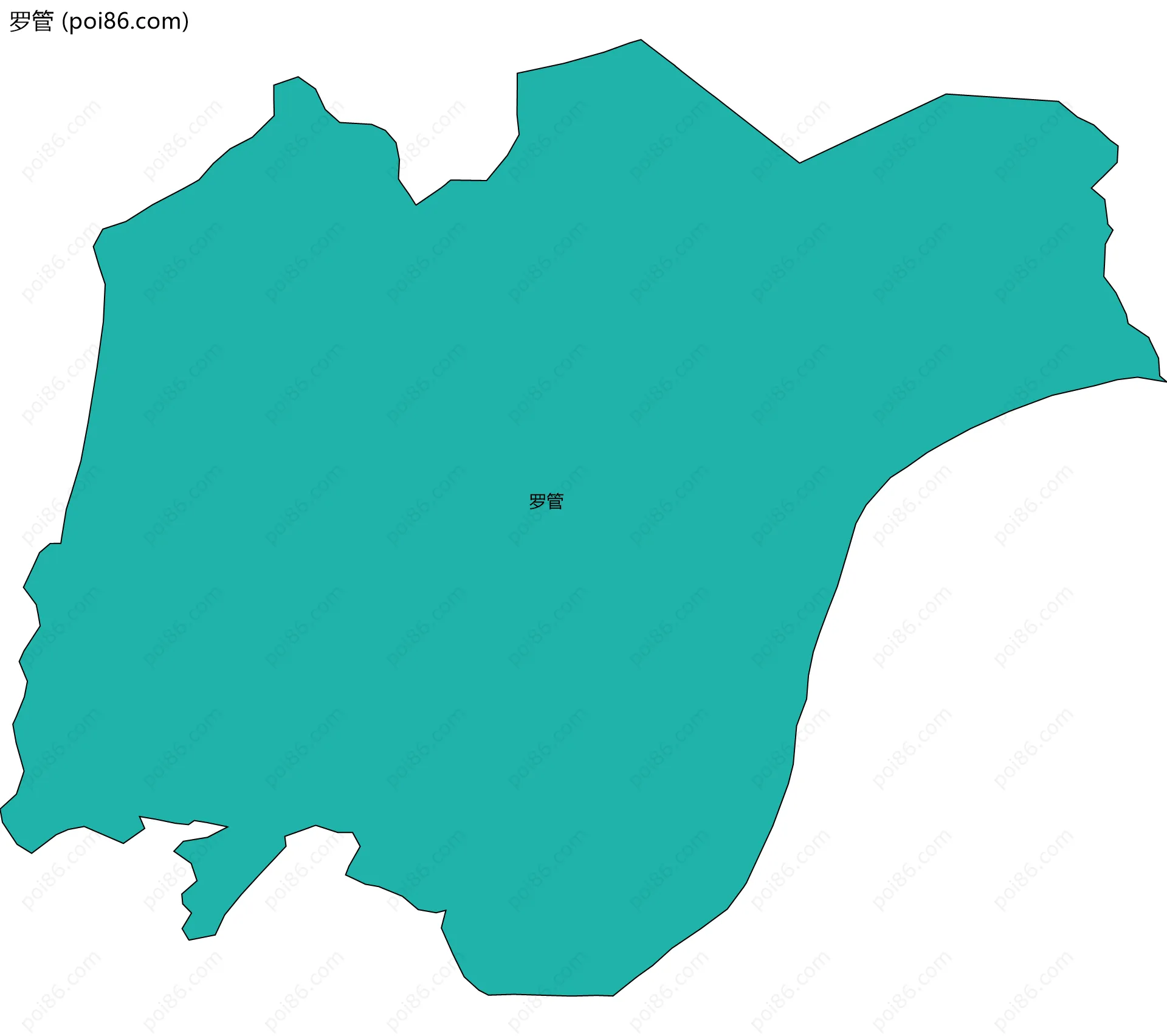 罗管边界地图