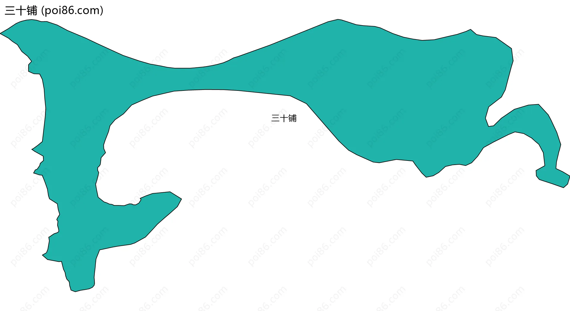 三十铺边界地图