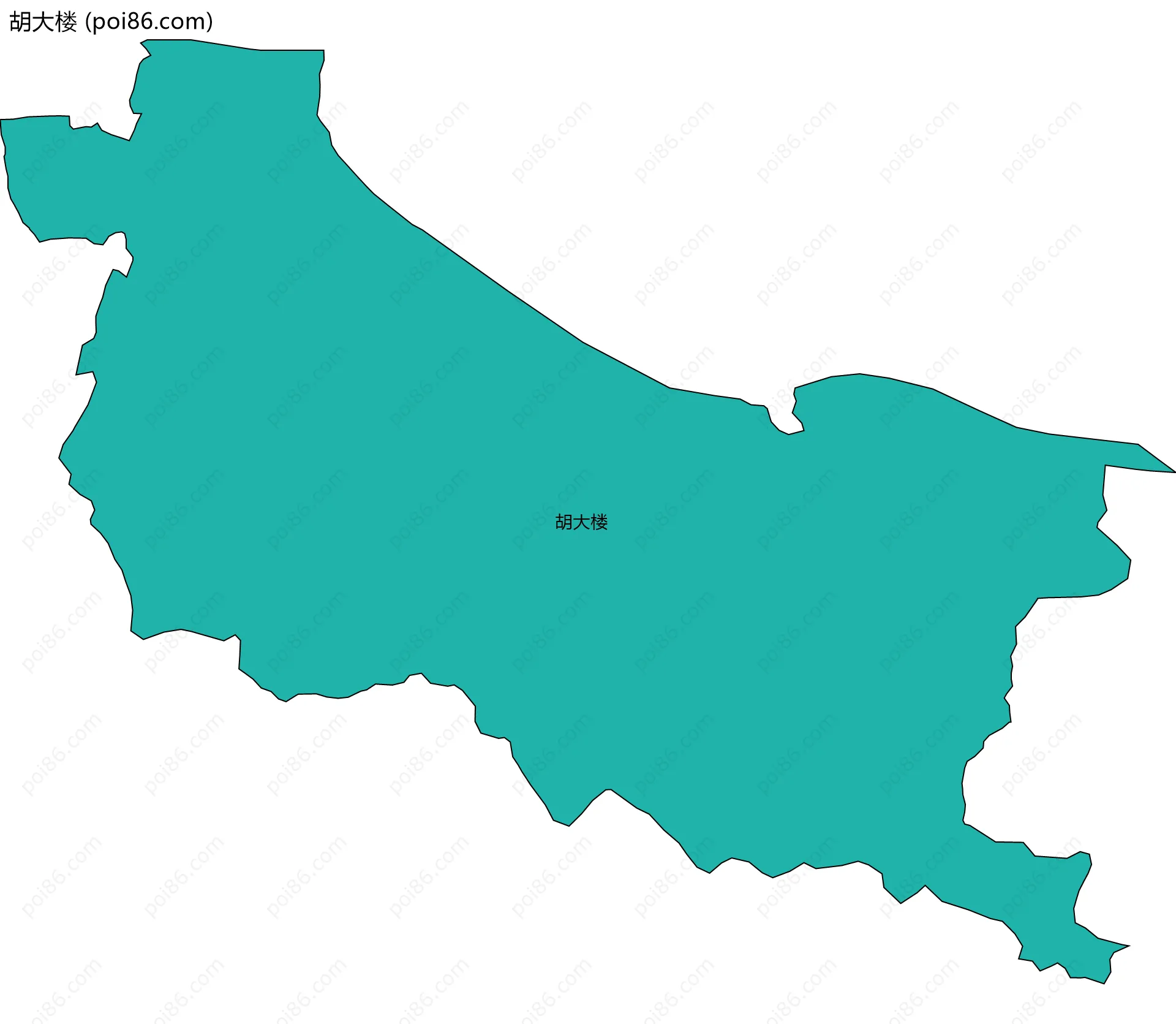 胡大楼边界地图
