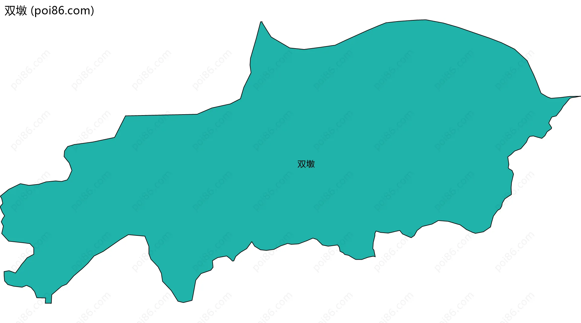 双墩边界地图
