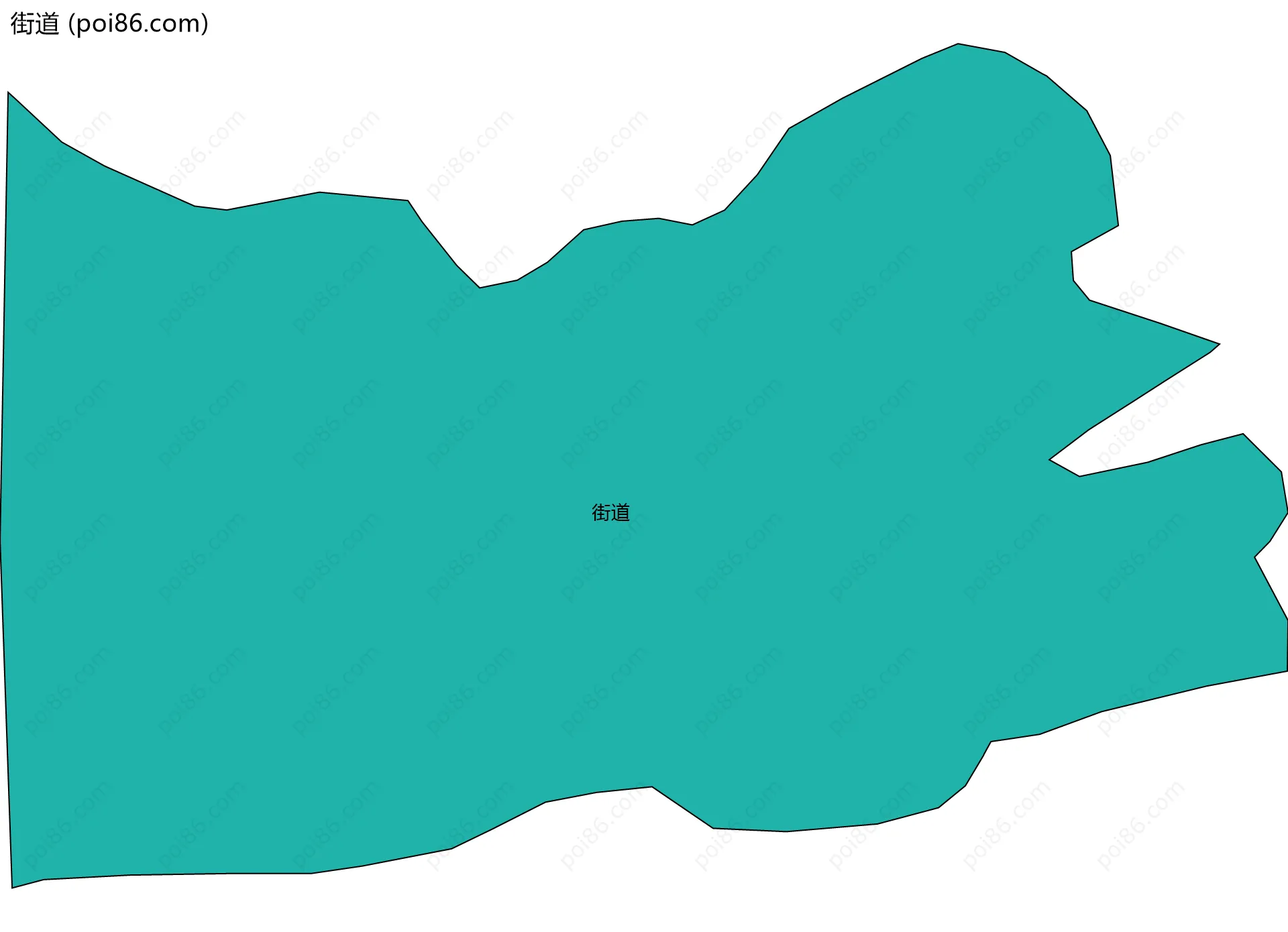 街道边界地图