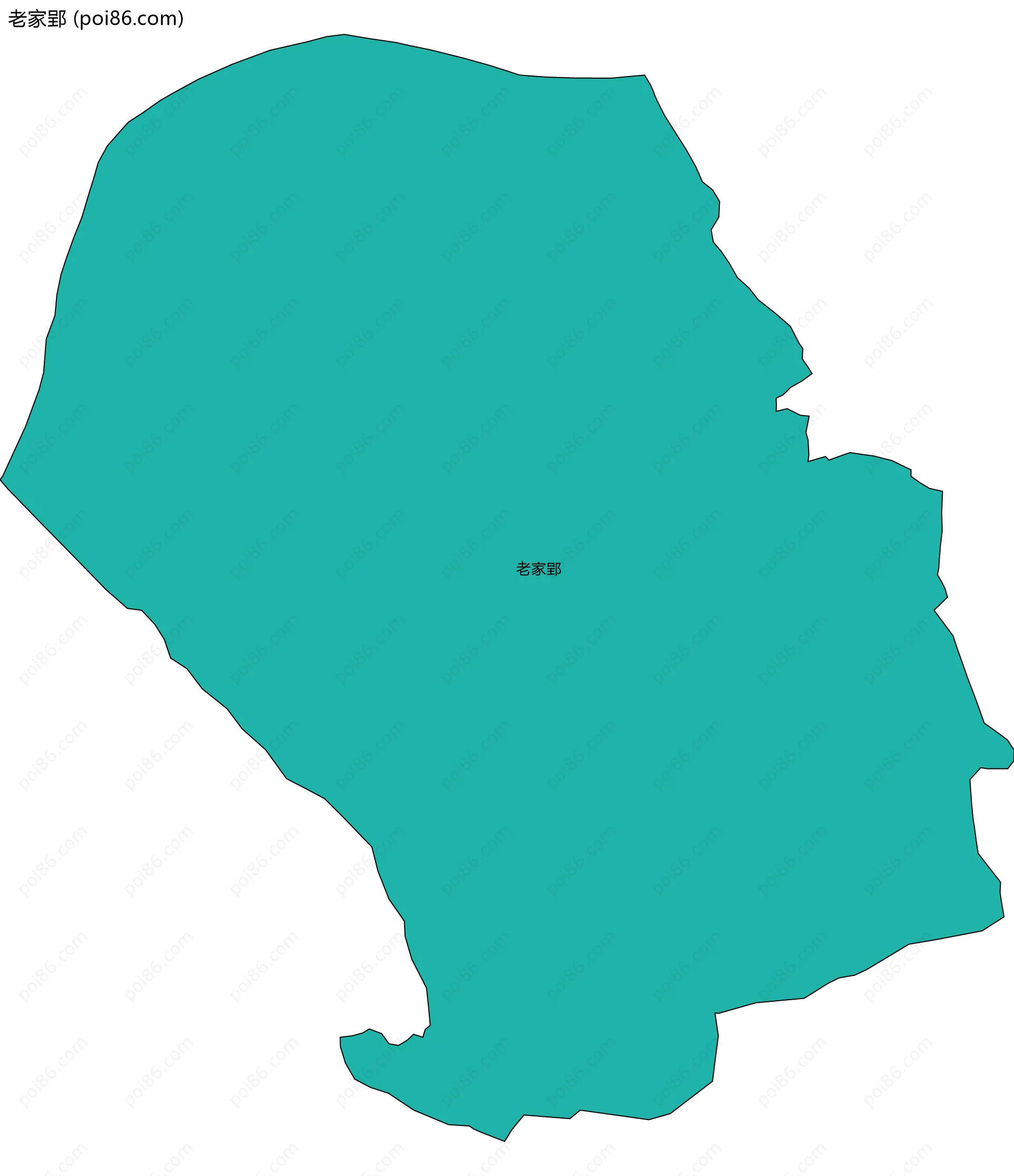 老家郢边界地图