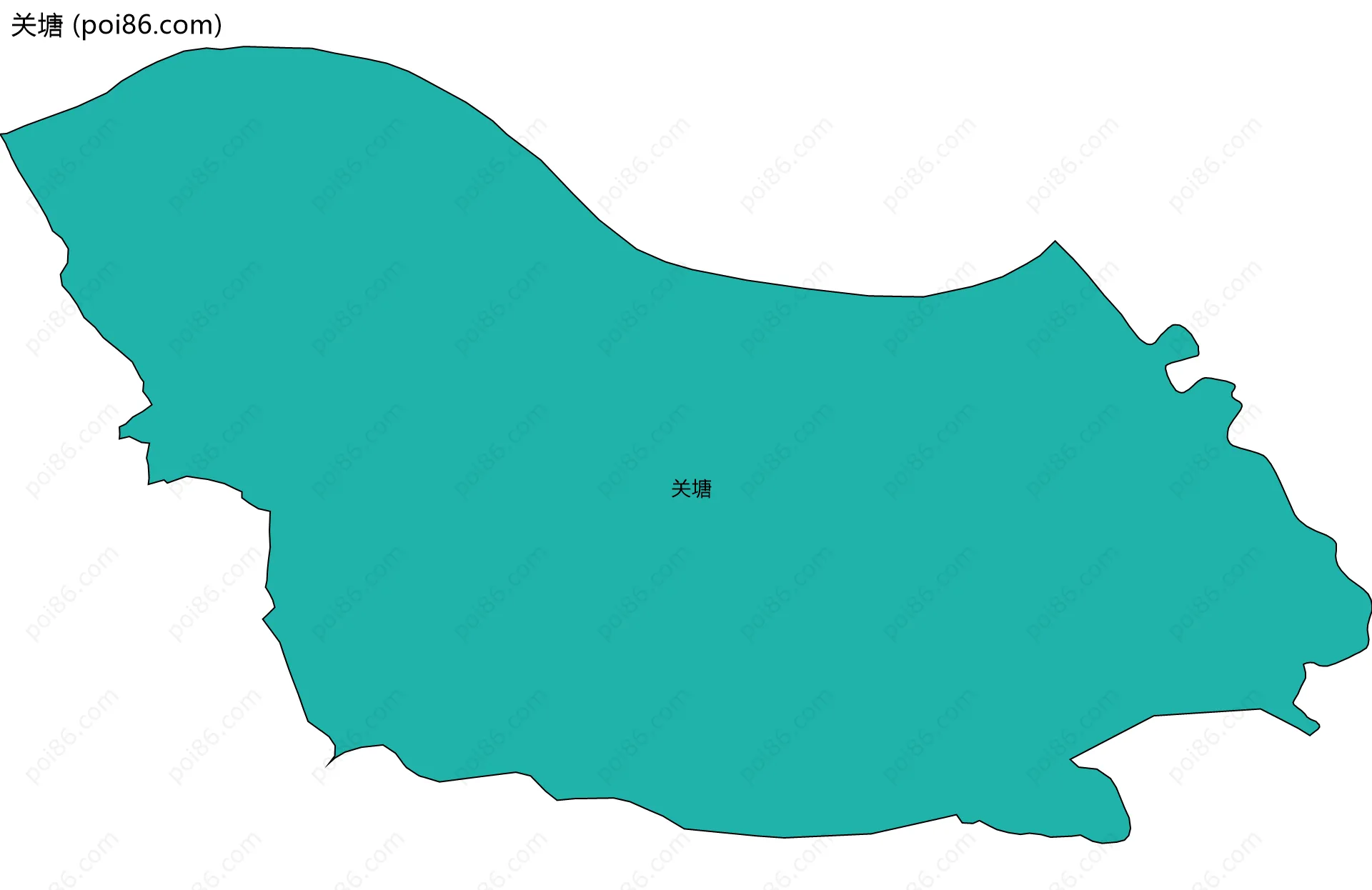 关塘边界地图
