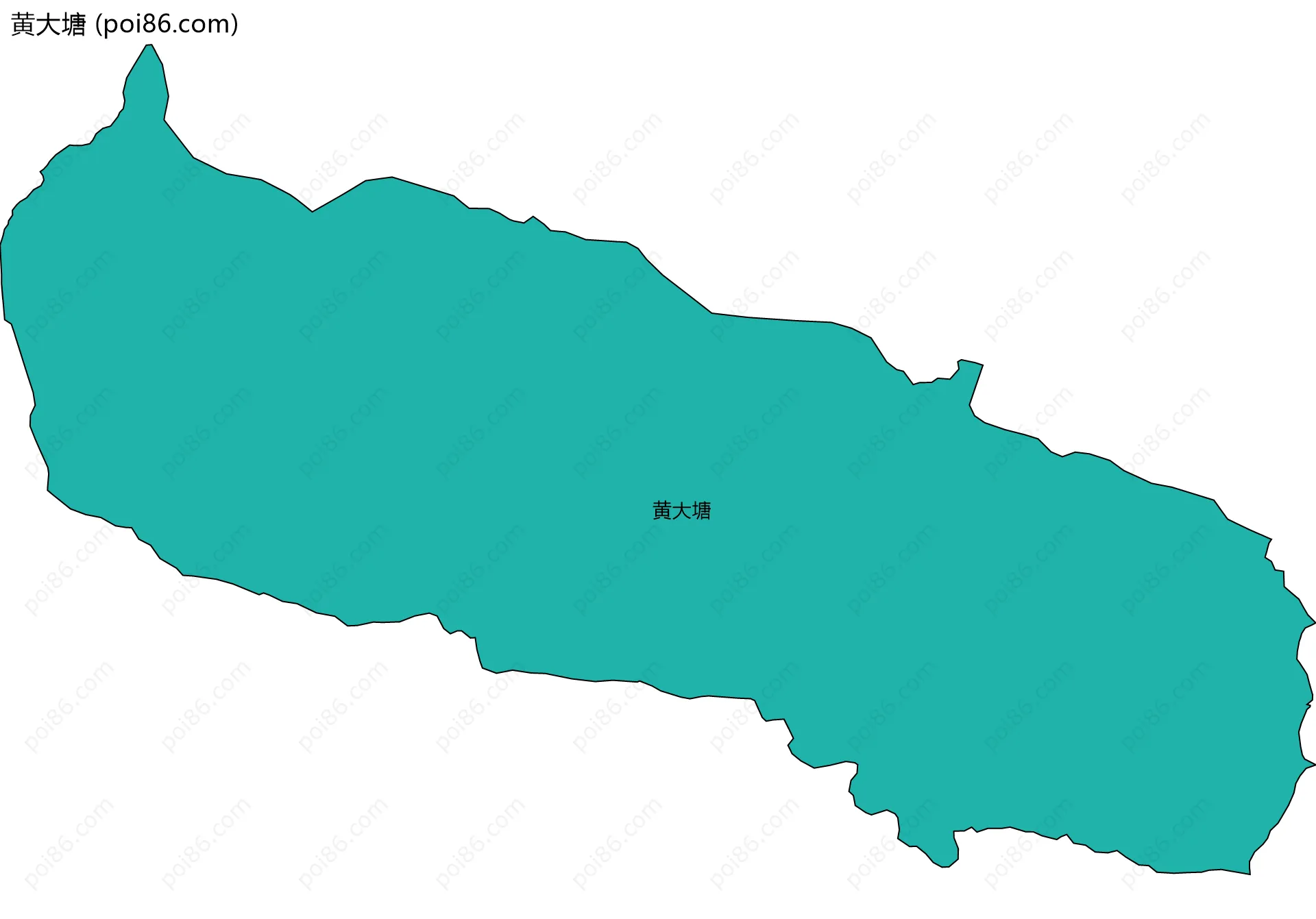 黄大塘边界地图
