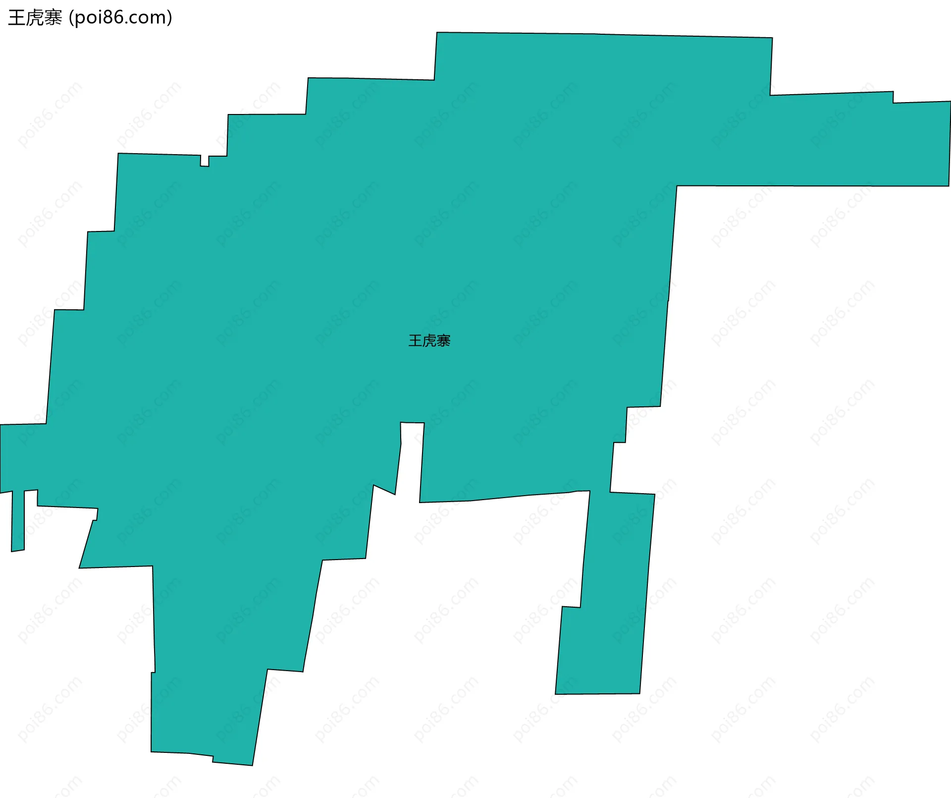 王虎寨边界地图