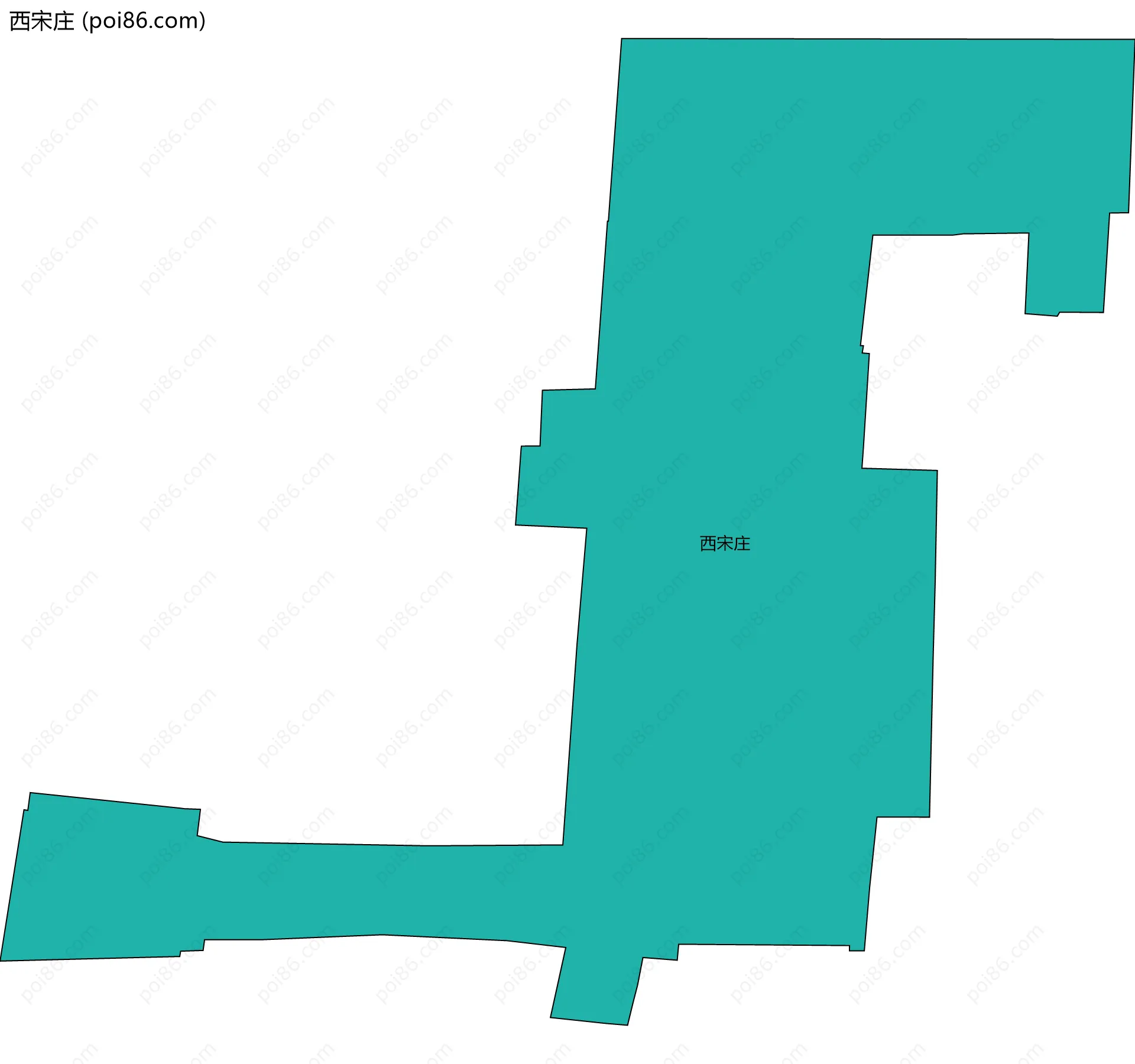 西宋庄边界地图