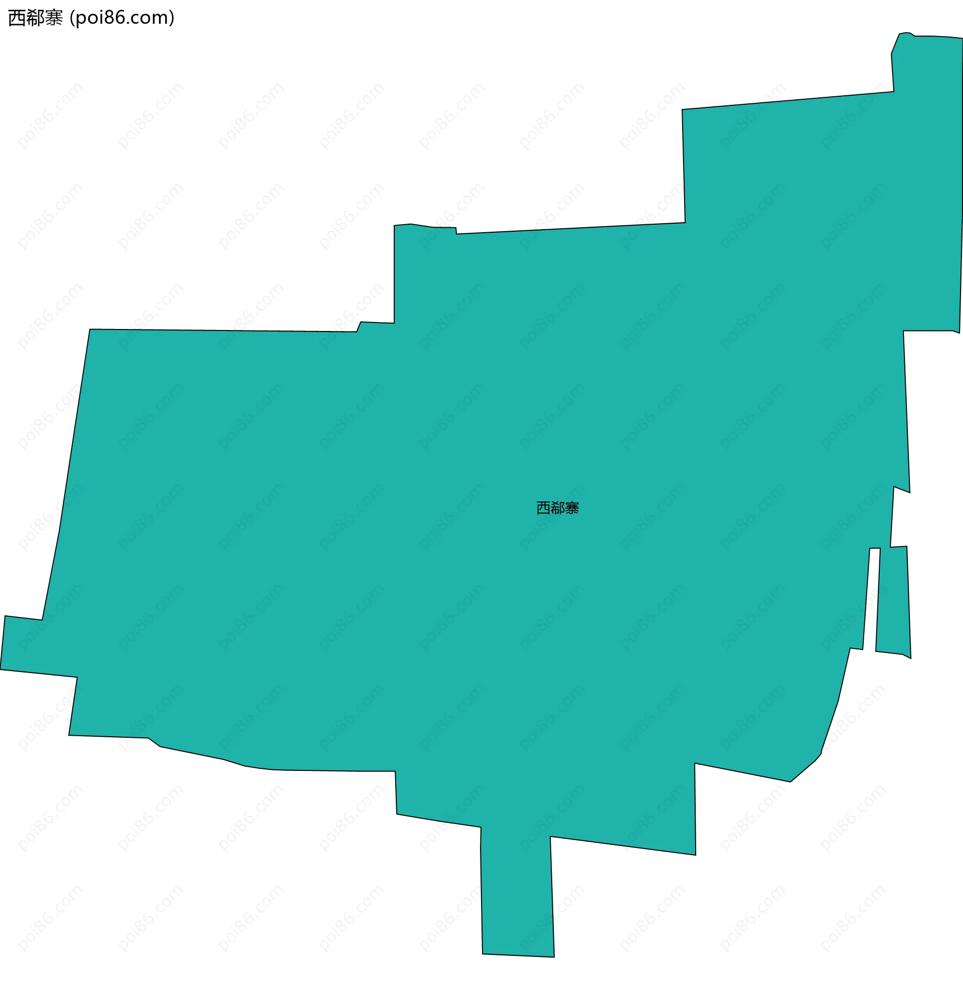 西郗寨边界地图