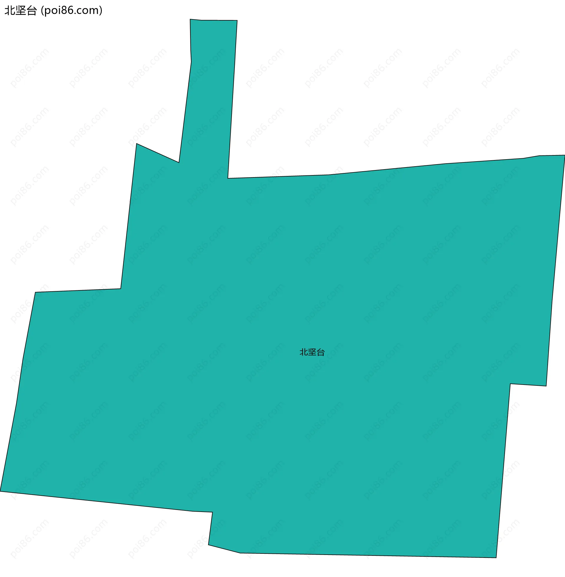 北坚台边界地图