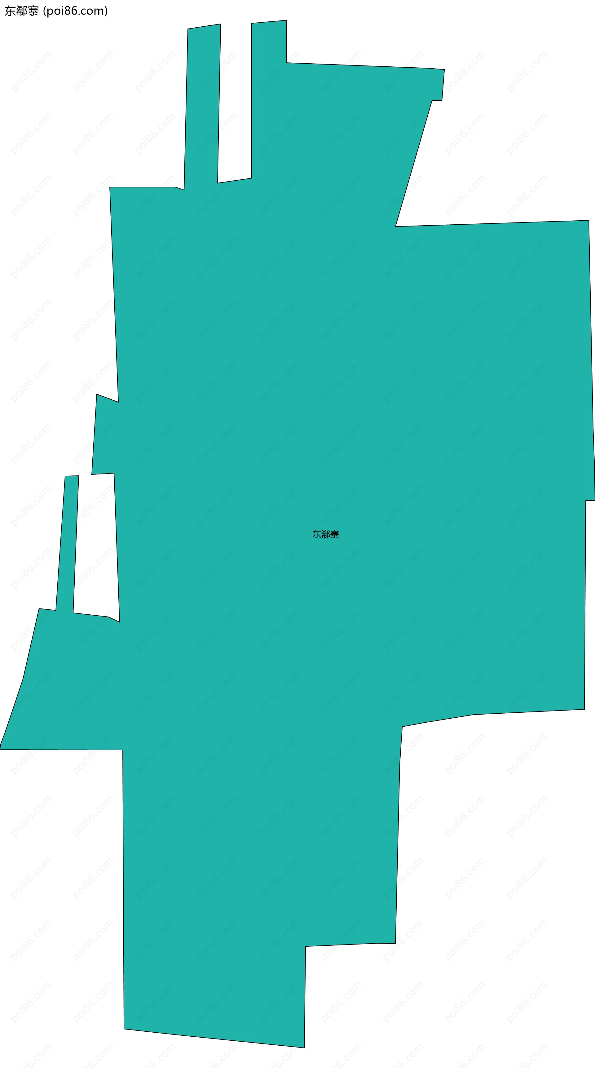 东郗寨边界地图